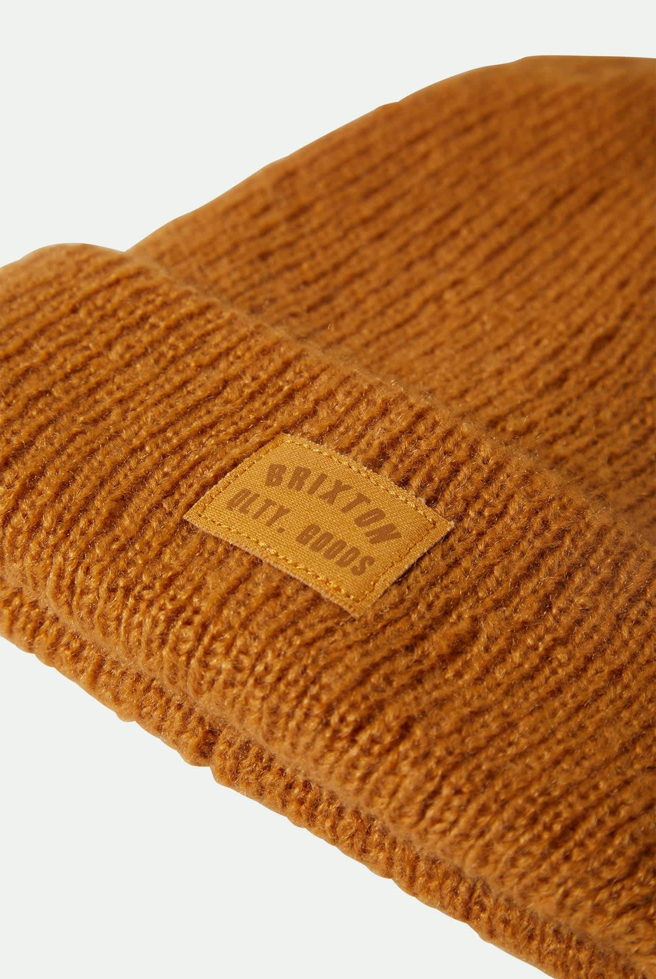 Women's Woodburn Women's Tall Brushed Beanie in the color Spruce Yellow - Additional Laydown image