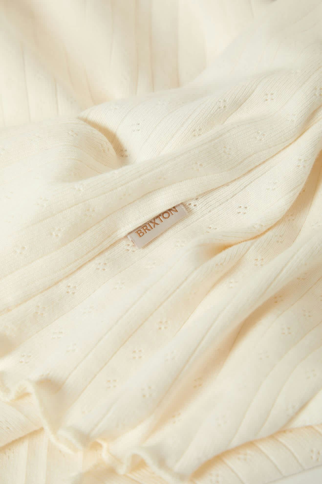 Women's Dolly Slim L/S Knit T-Shirt in the color Off White - Additional Laydown image