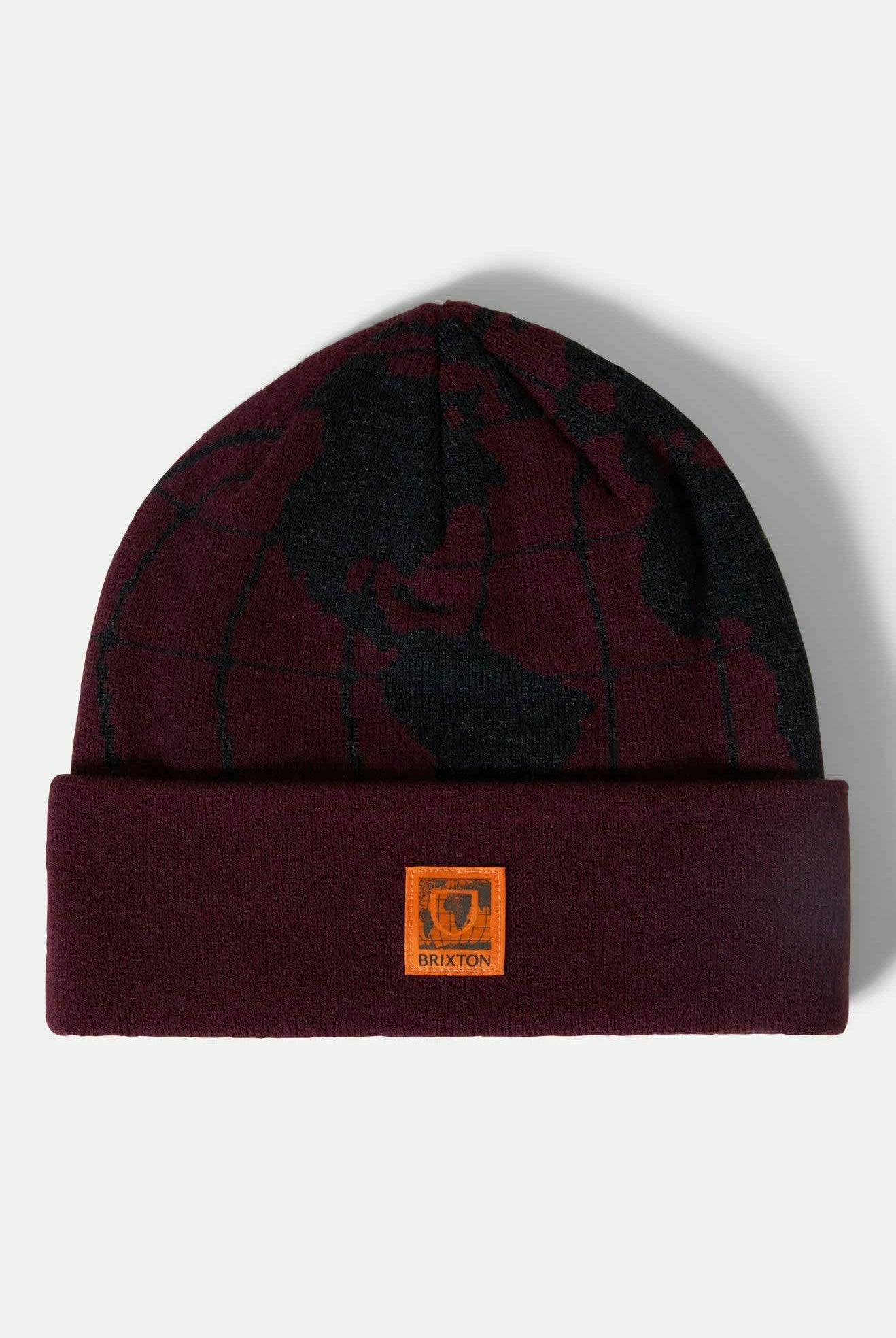 Unisex Union Watch Cap Beanie in the color Port - Front Product View