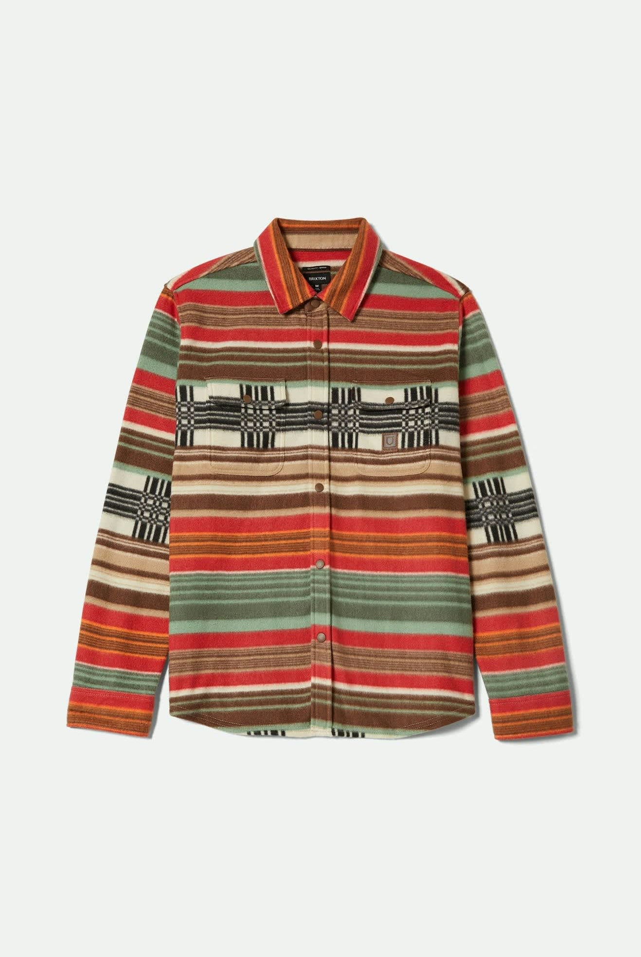 Men's Bowery Arctic Stretch Fleece in the color Multi Blanket Stripe - Front Product View