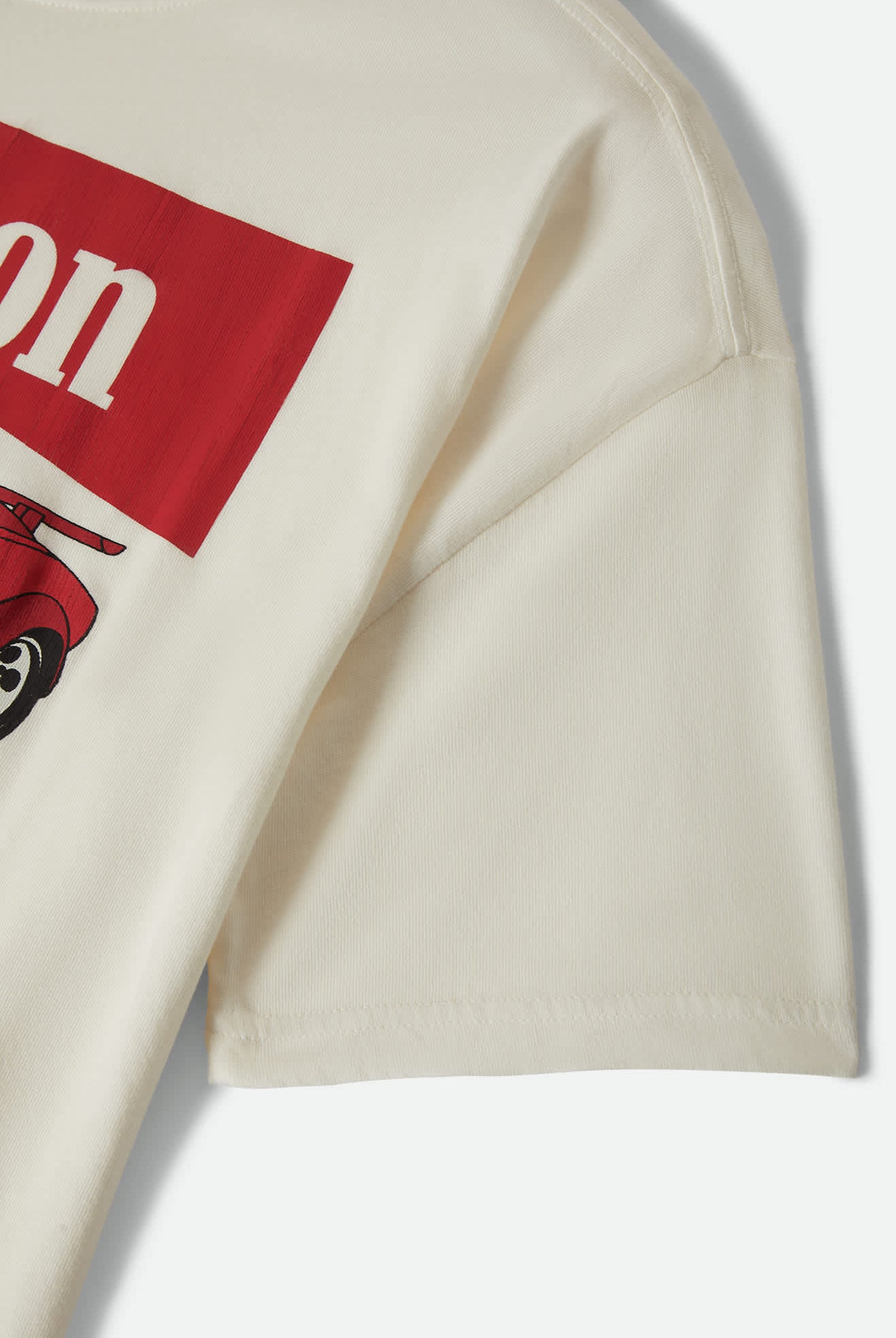 Women's World Champion Oversized Boyfriend T-Shirt in the color Off White - Additional Laydown image