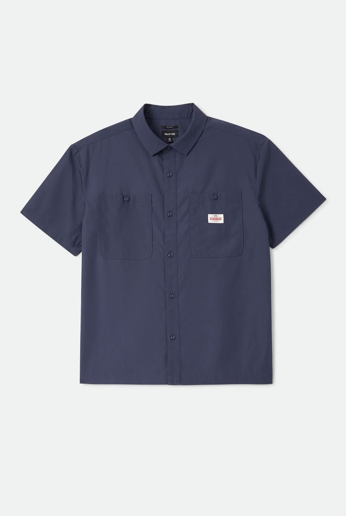 Men's Trademark Short Sleeve Shirt in the color Washed Navy - Front Product View