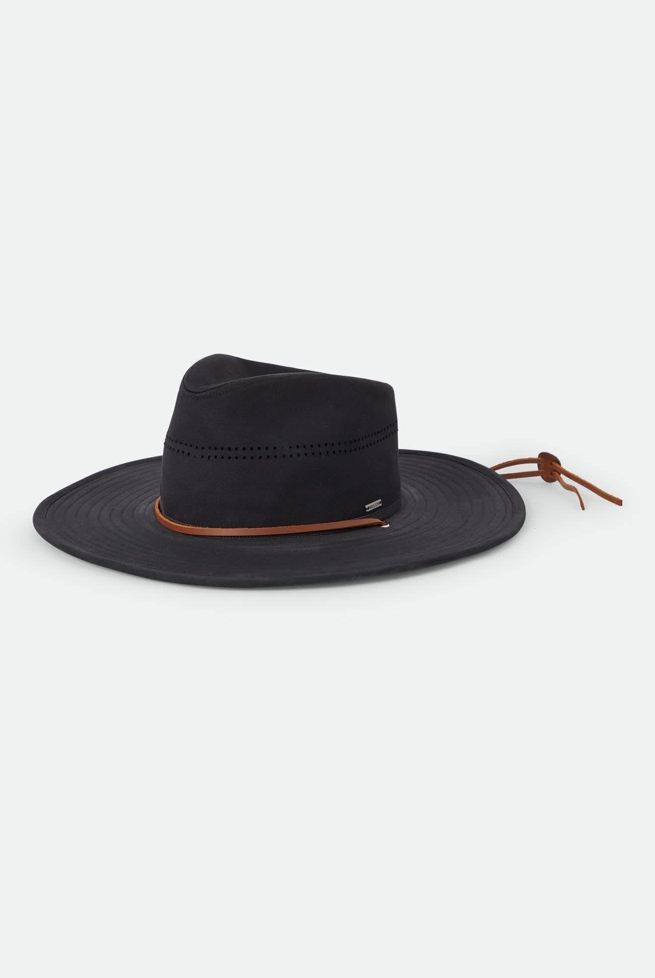 Unisex Beck Journey Canvas Hat in the color Black - Front Product View