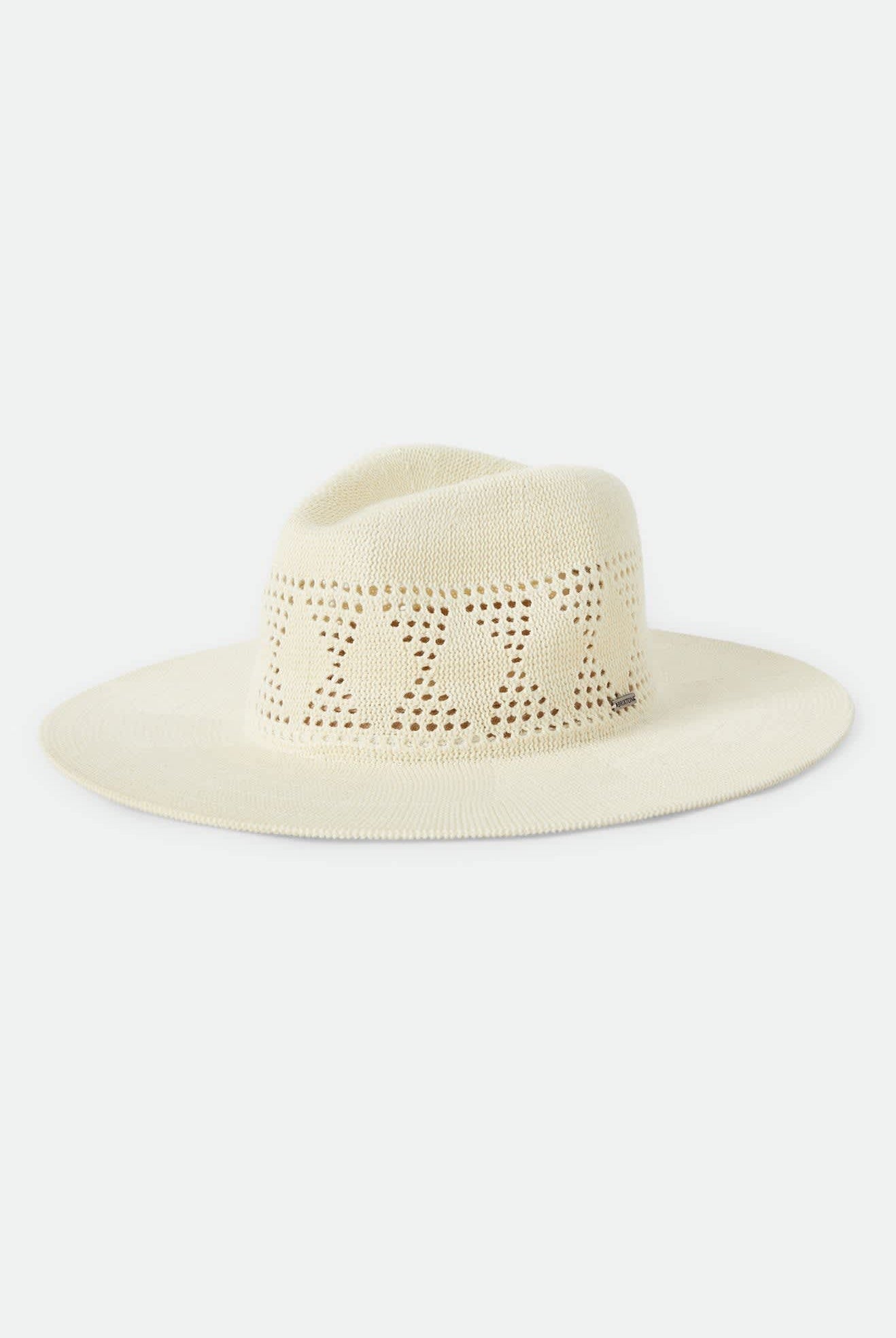Women's Sophia Knit Packable Hat in the color Natural - Front Product View