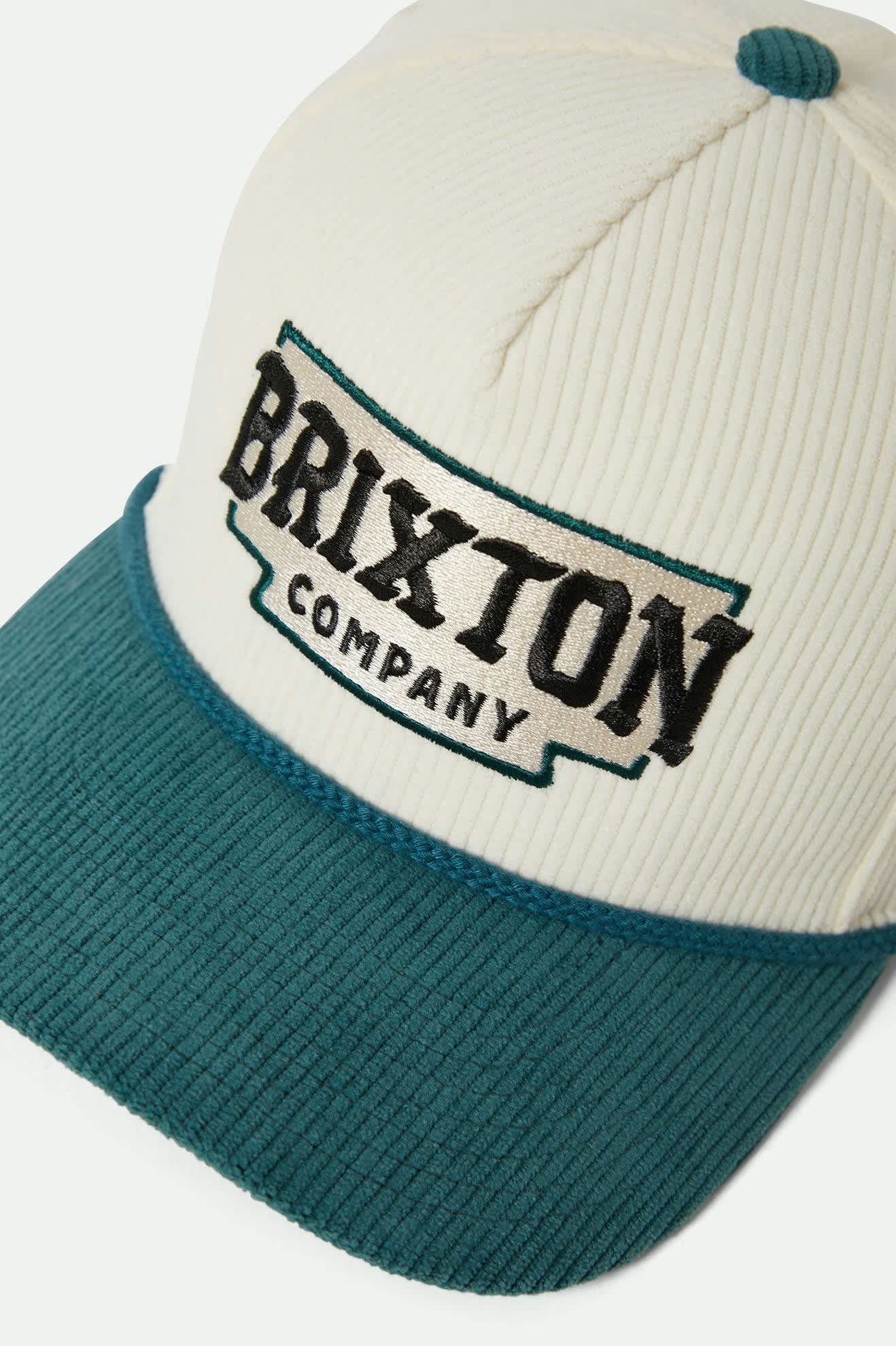 Unisex Pierson Netplus Snapback in the color Night Sage/Off White Corduroy - Additional Laydown image