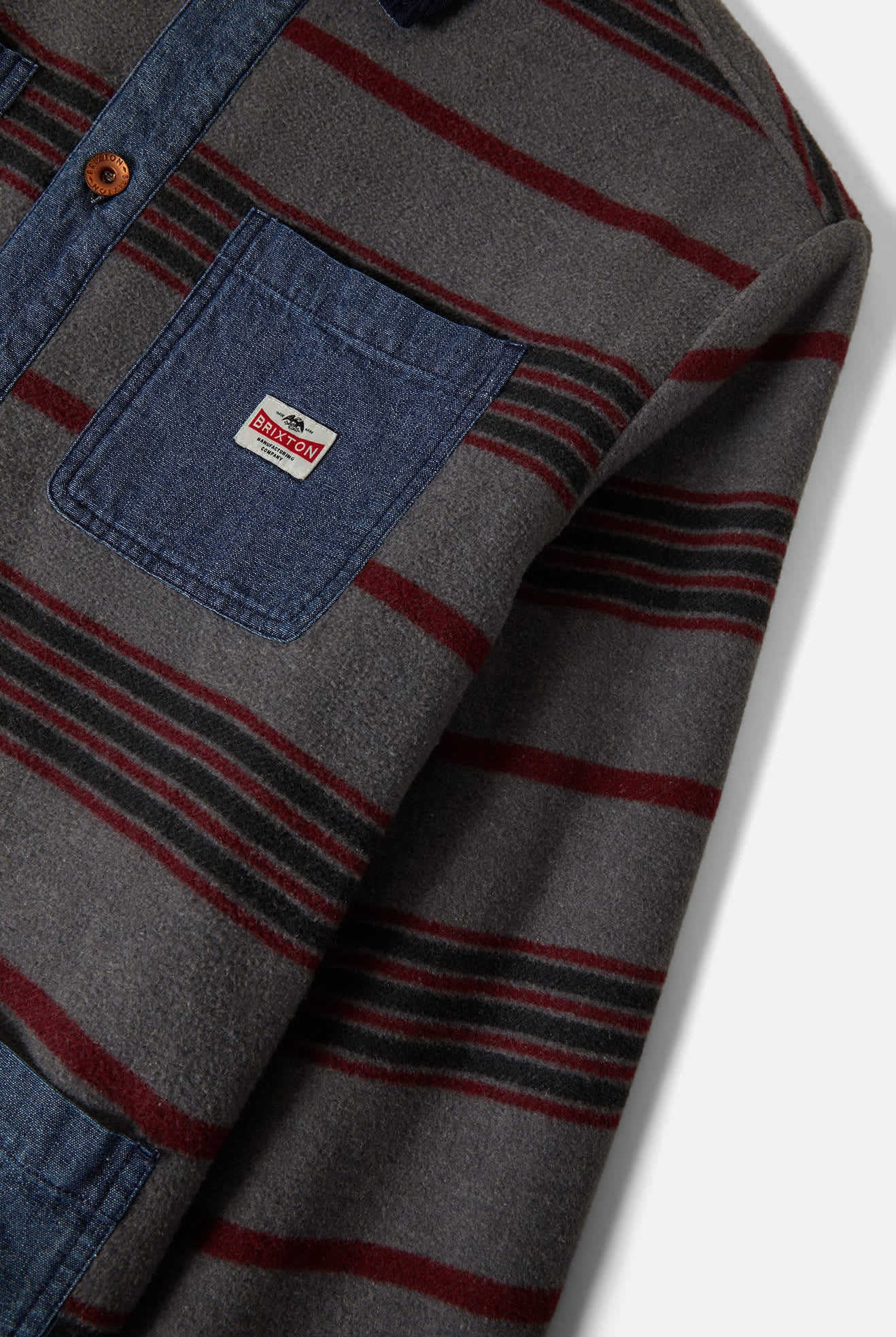 Men's Altered Threads Chore Coat in the color Medium Wash Denim - Additional Laydown image