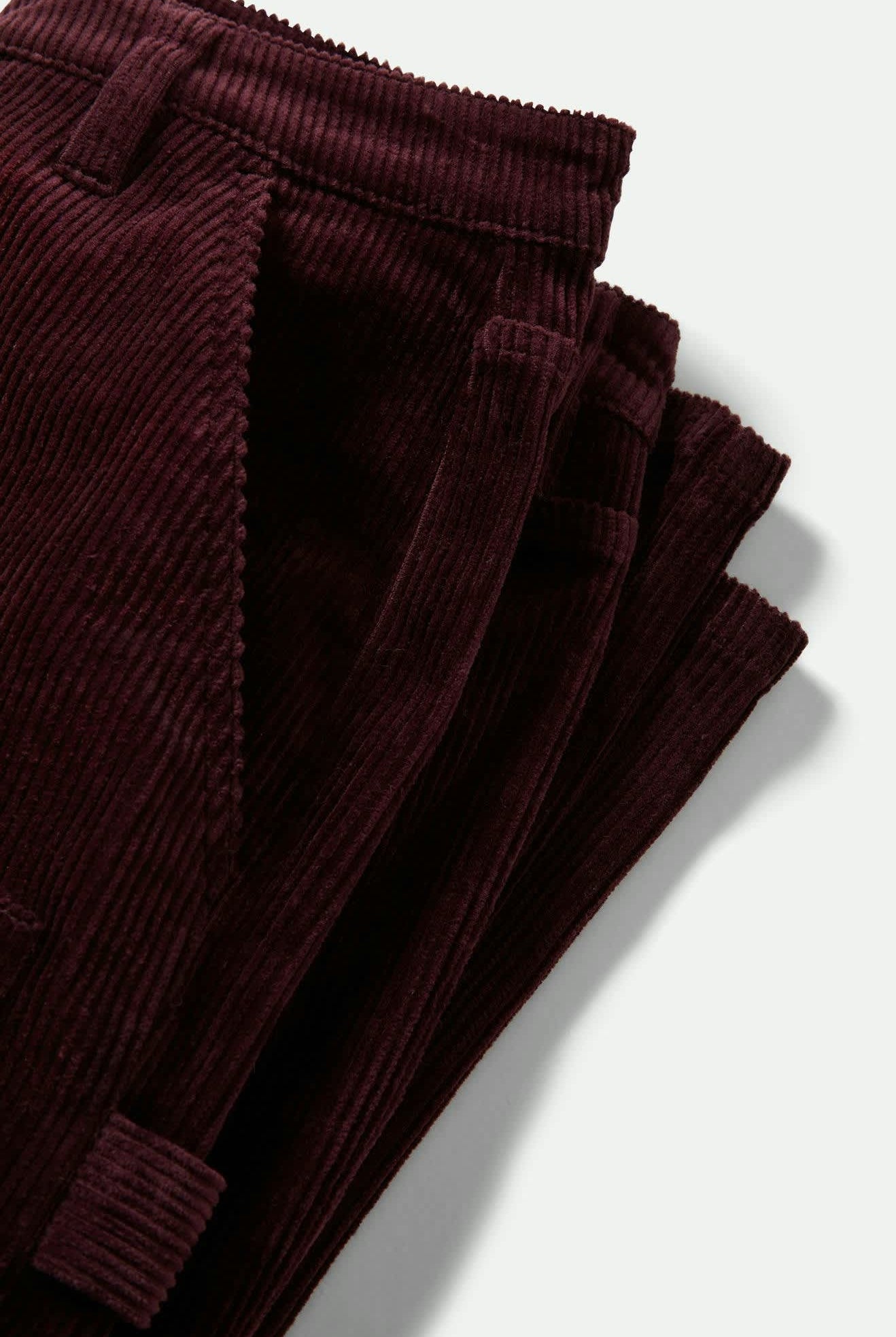 Women's Essex Patched Painter Pant in the color Port - Additional Laydown image