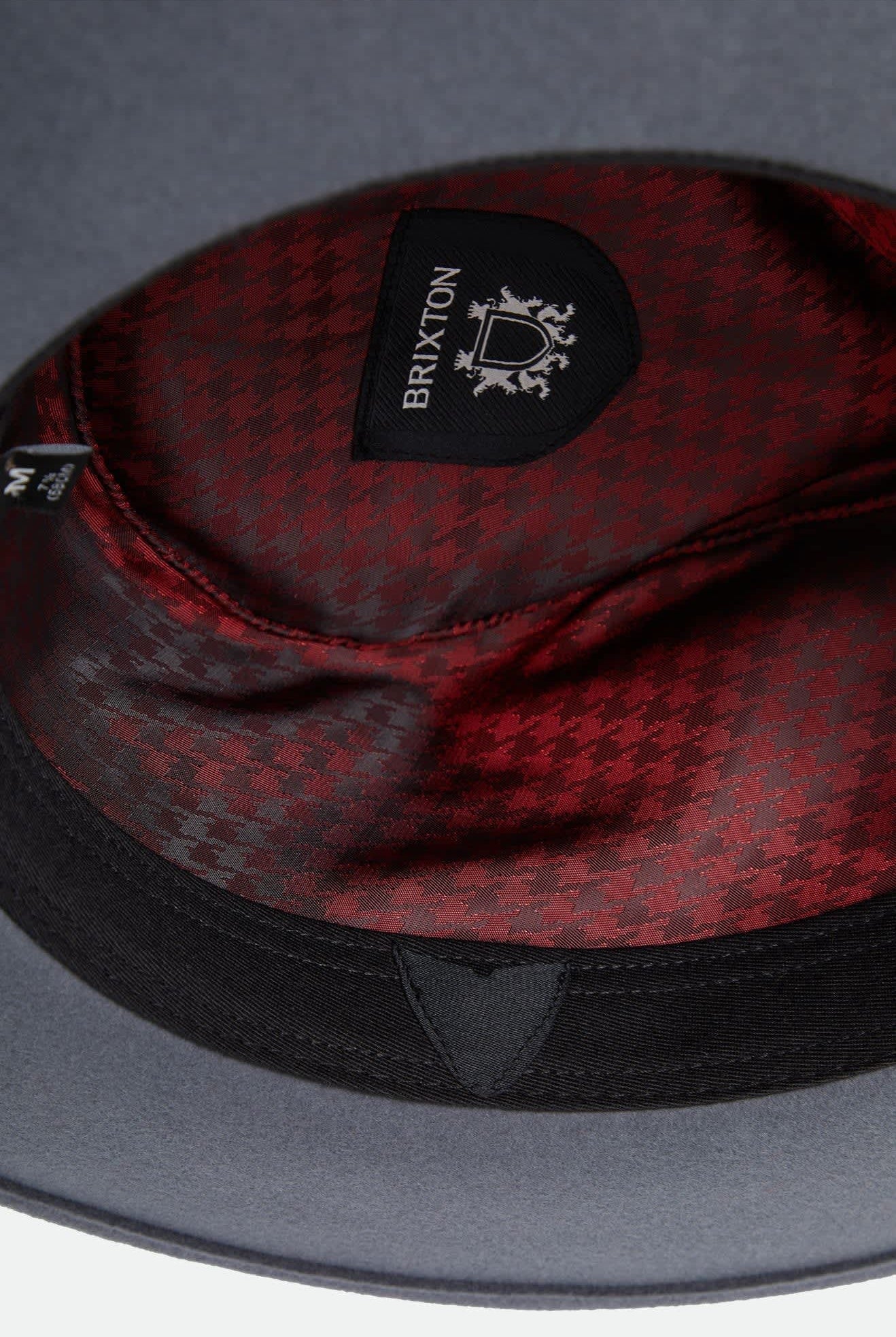 Unisex Eames Fedora in the color Future Grey/Black - Additional Laydown image
