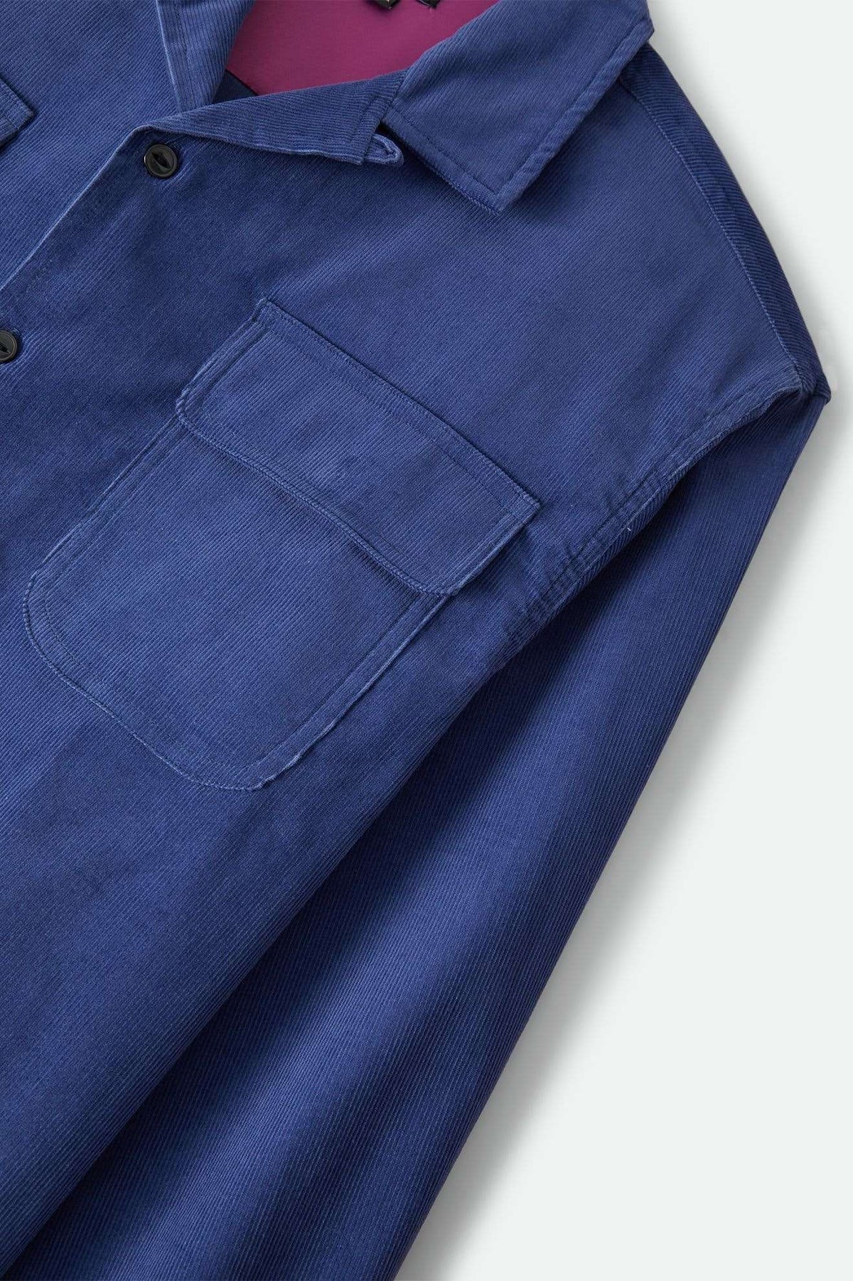 Men's Century Overshirt in the color Washed Blue - Additional Laydown image