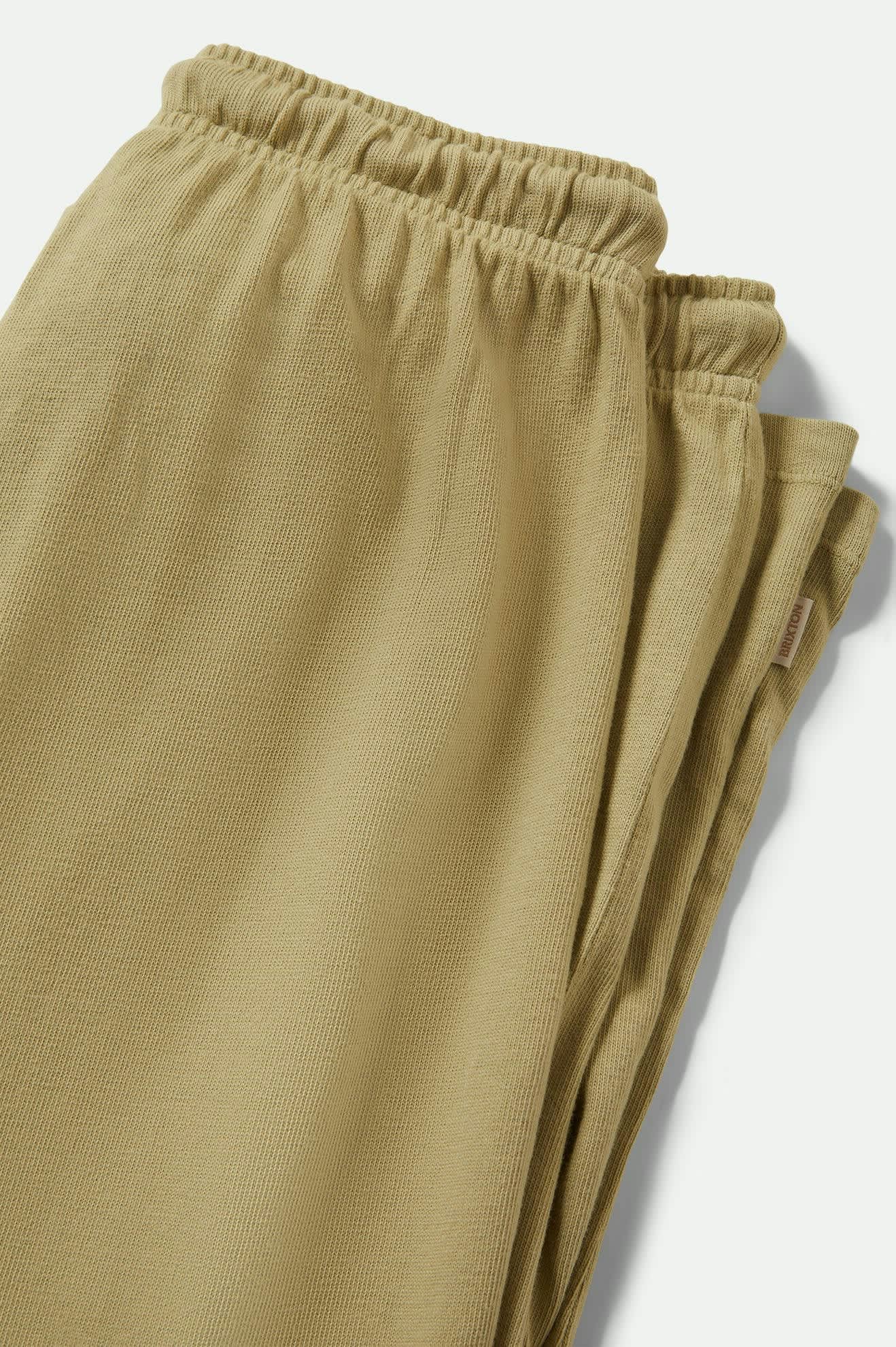 Women's Carefree Organic Garment Dye Lounge Pant in the color Elm - Additional Laydown image