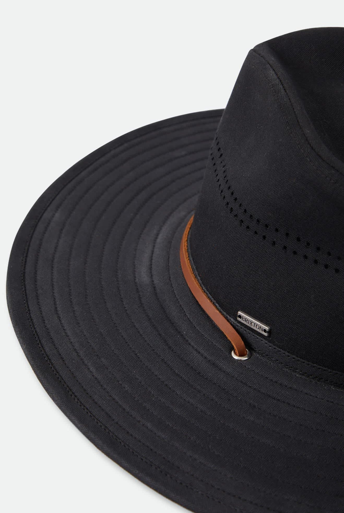 Unisex Beck Journey Canvas Hat in the color Black - Additional Laydown image