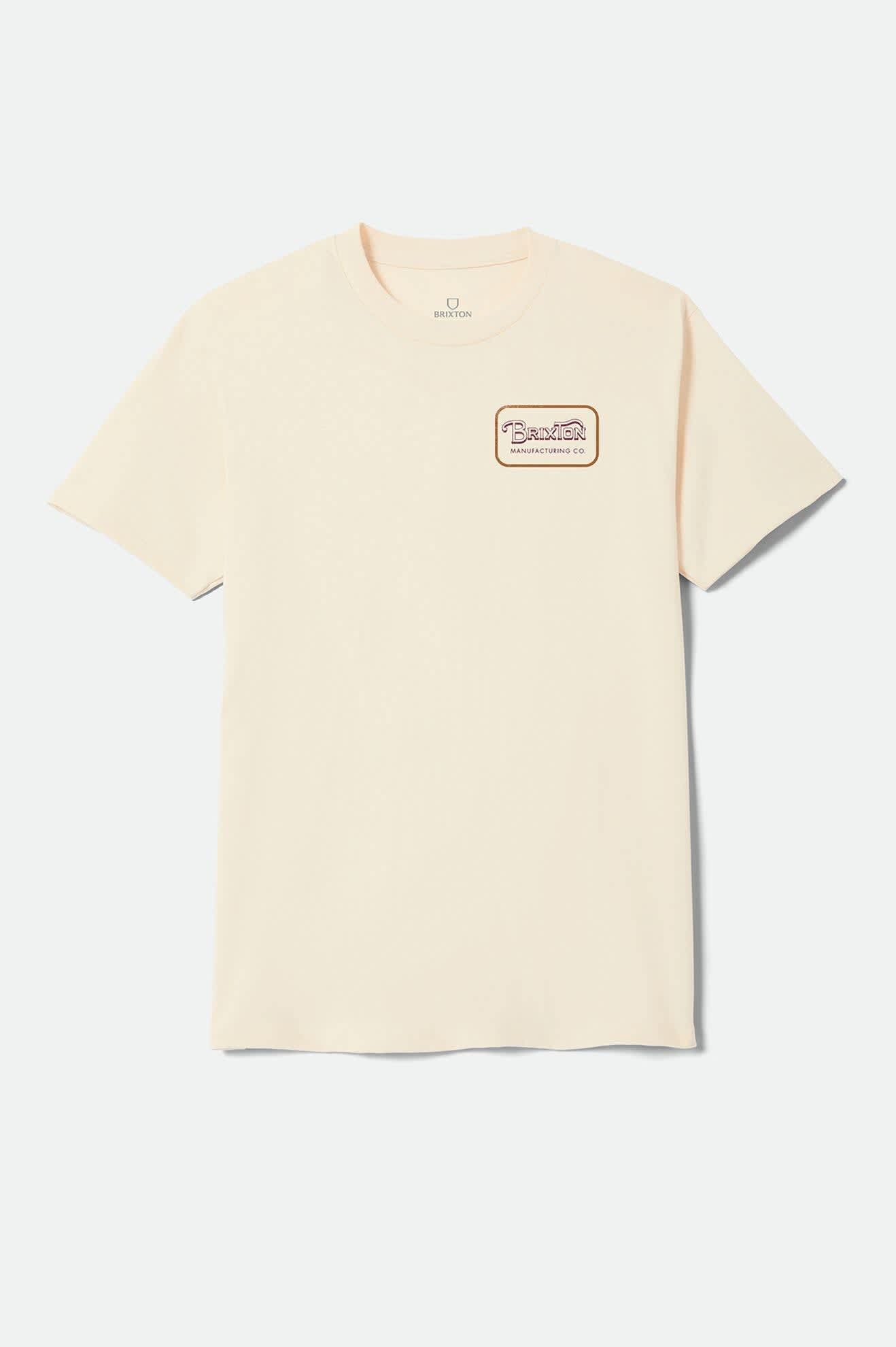 Men's Grade Standard T-Shirt in the color Cream/Burgundy/Rust - Front Product View