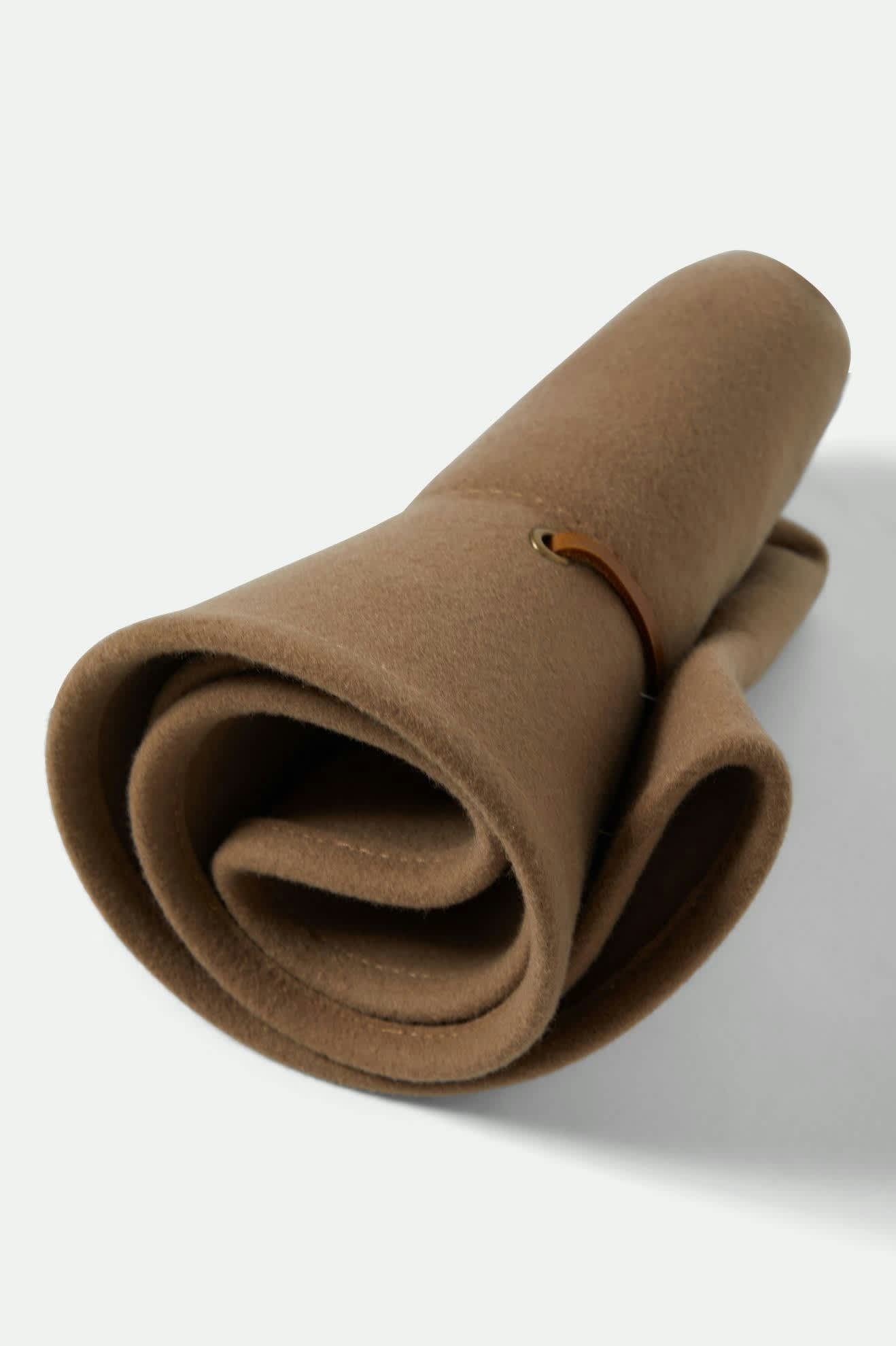 Unisex Cedar Packable WTHR GUARD™ Fedora in the color Khaki - Additional Laydown image