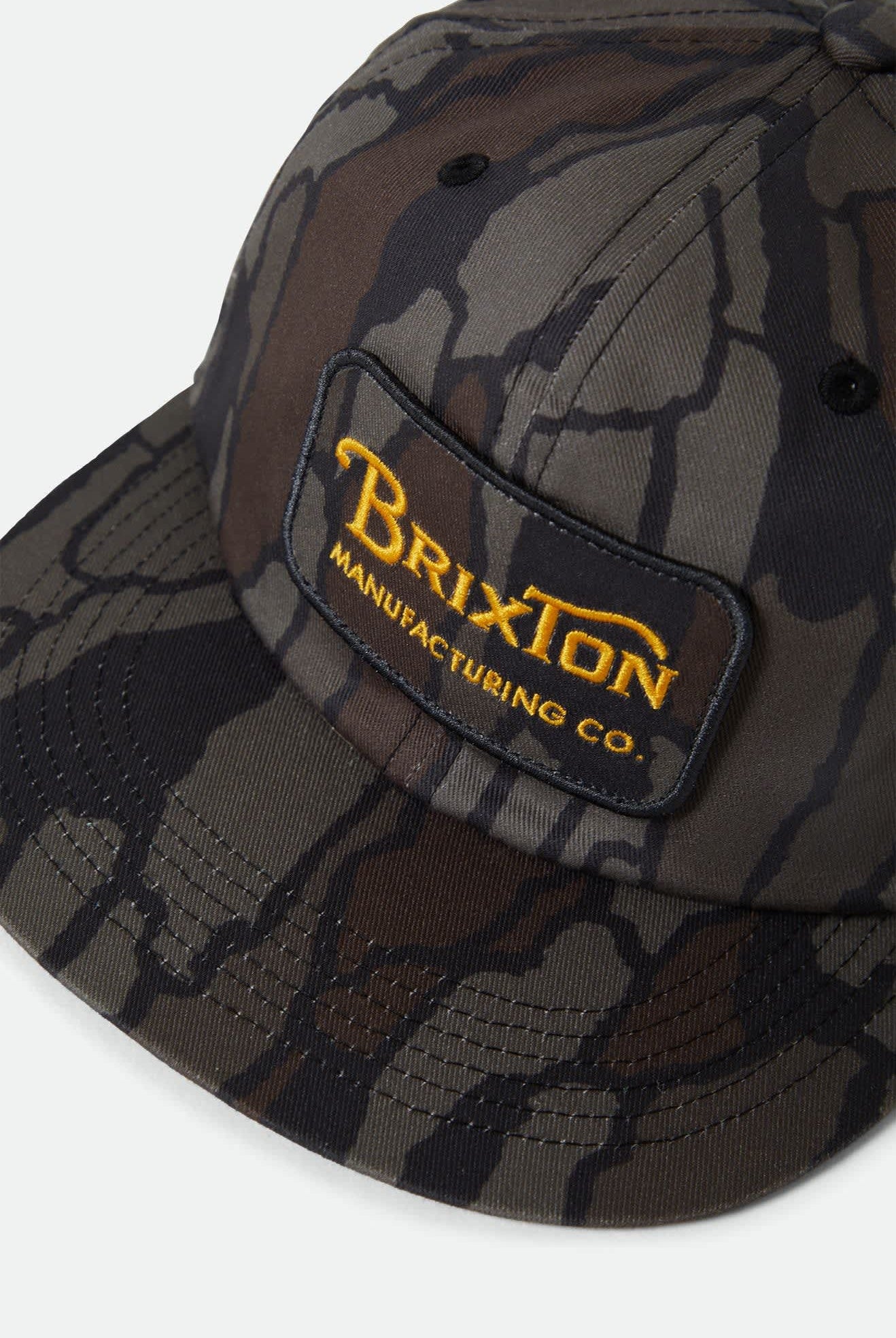 Unisex Grade Snapback in the color Bark Camo - Additional Laydown image
