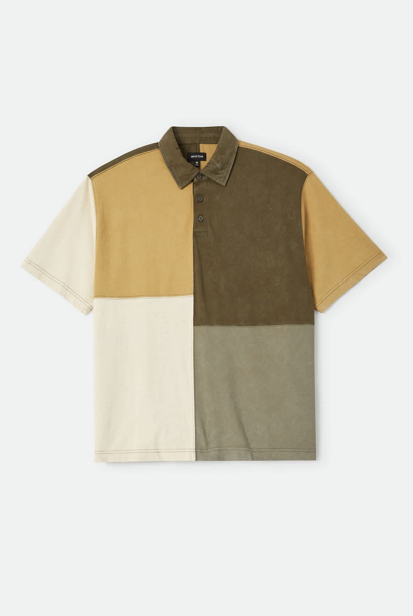 Men's Deco Relaxed Polo T-Shirt in the color Tonal Color Block - Front Product View