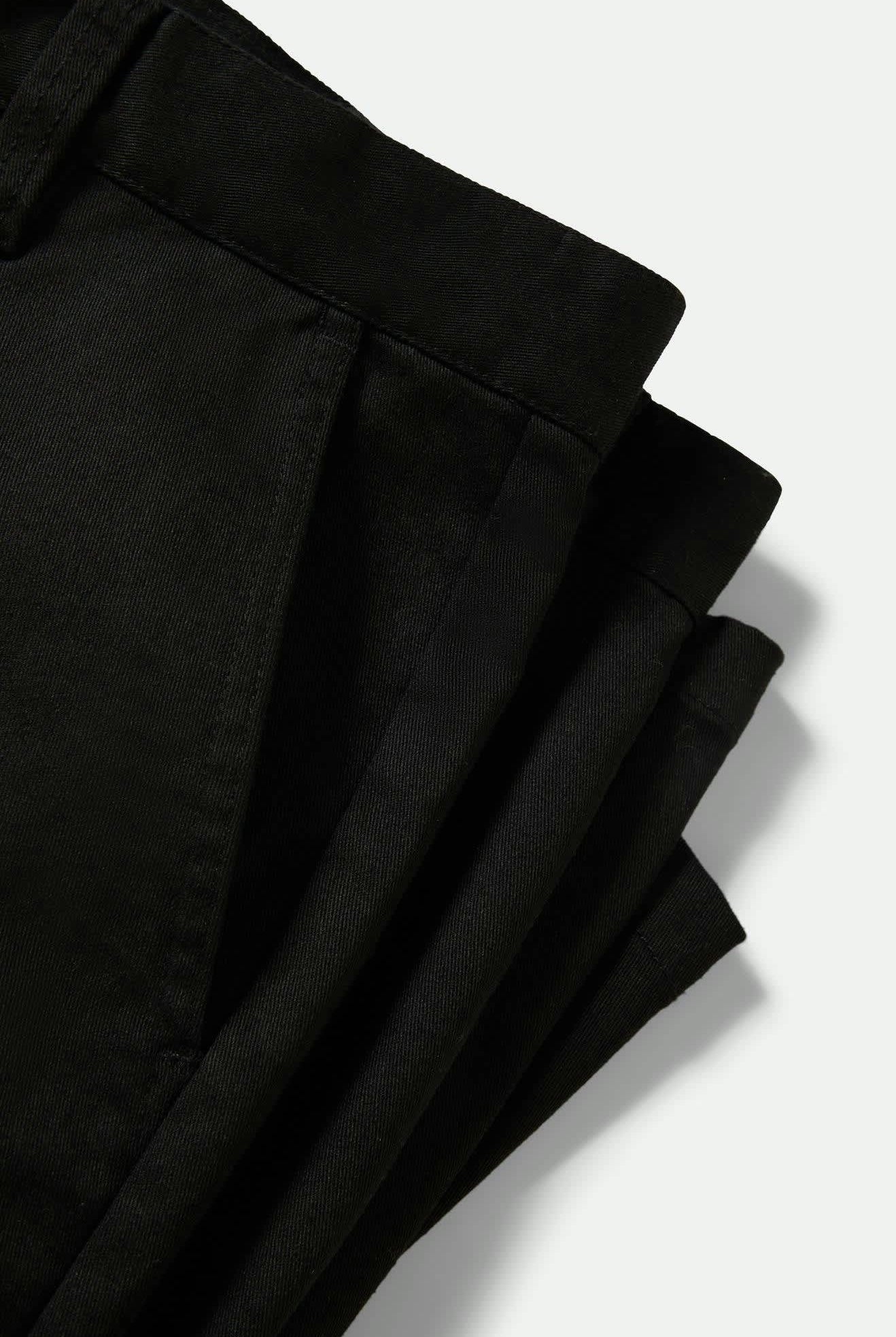 Men's Choice Chino Baggy Short in the color Black - Additional Laydown image