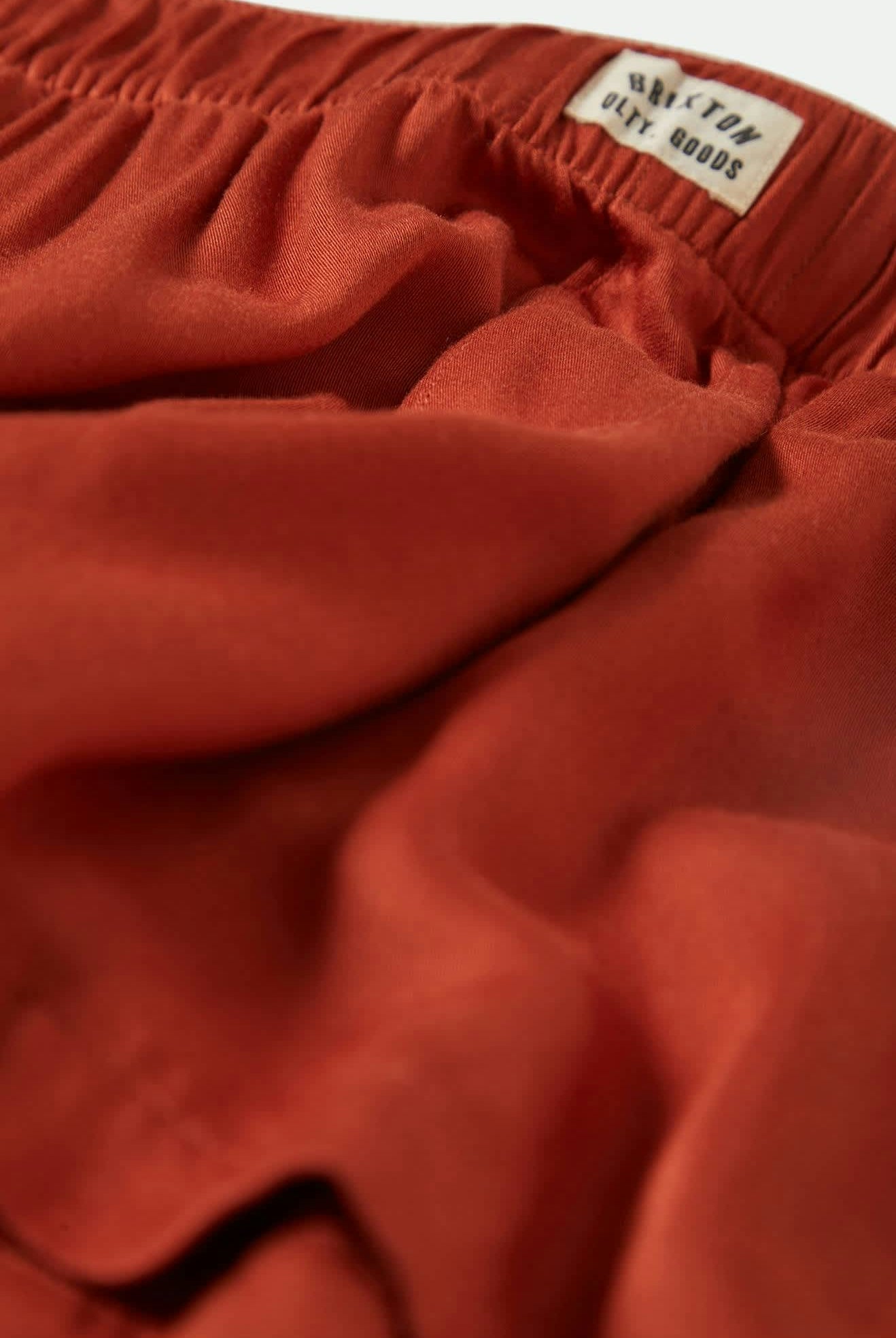 Women's Silky Boxer Short in the color Burnt Brick - Additional Laydown image