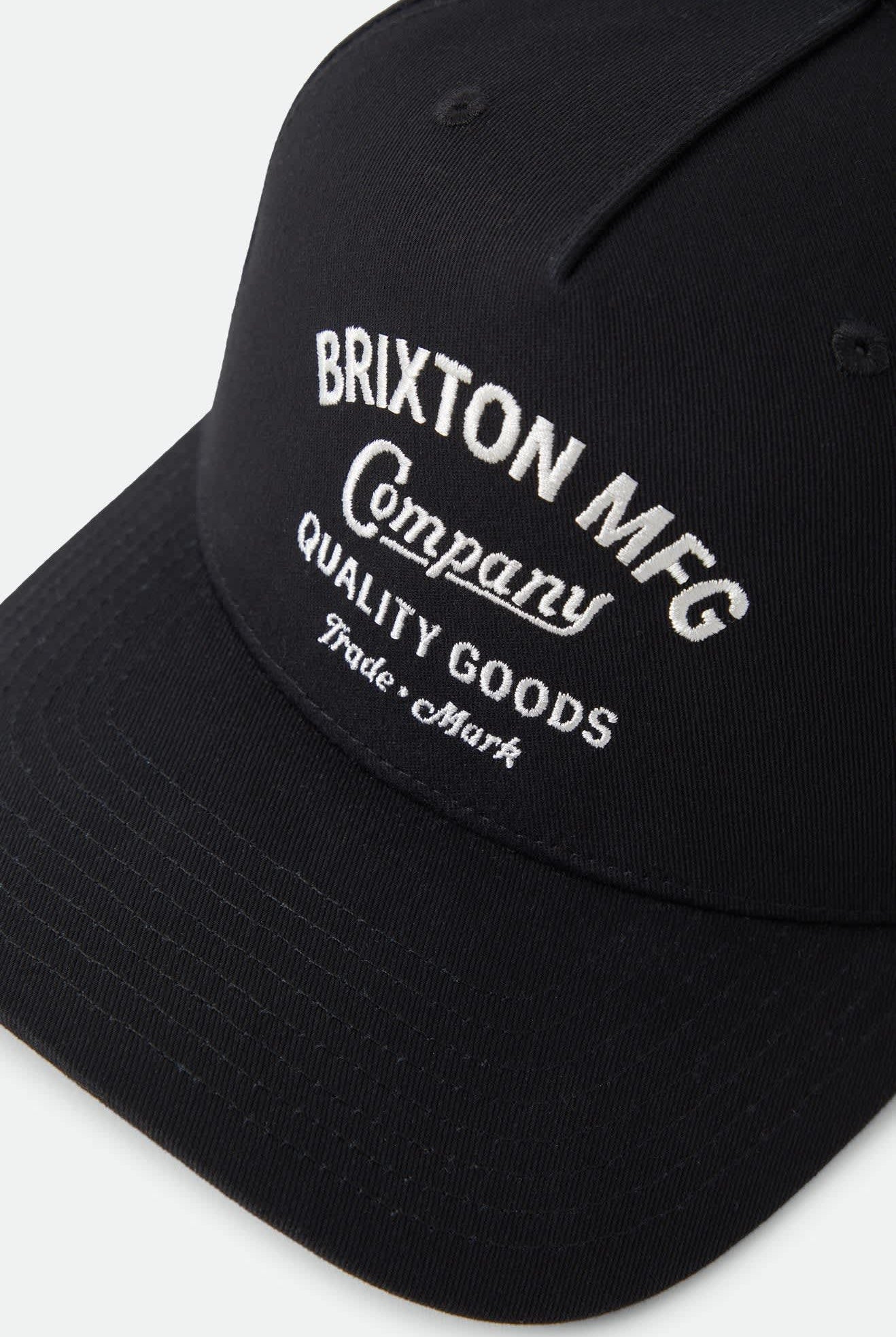 Unisex Stratton Snapback in the color Black - Additional Laydown image