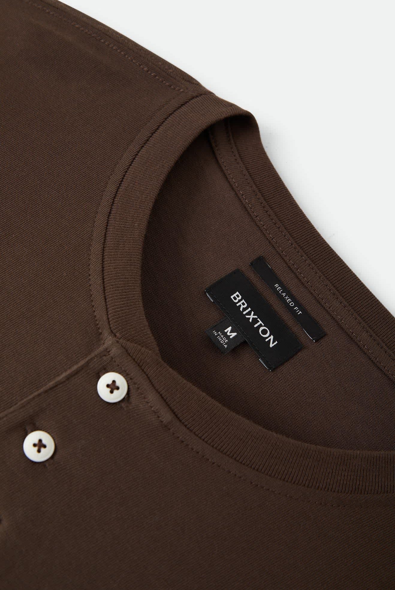 Men's Boxy Baseball T-Shirt in the color Walnut Brown/Golden Hour - Additional Laydown image
