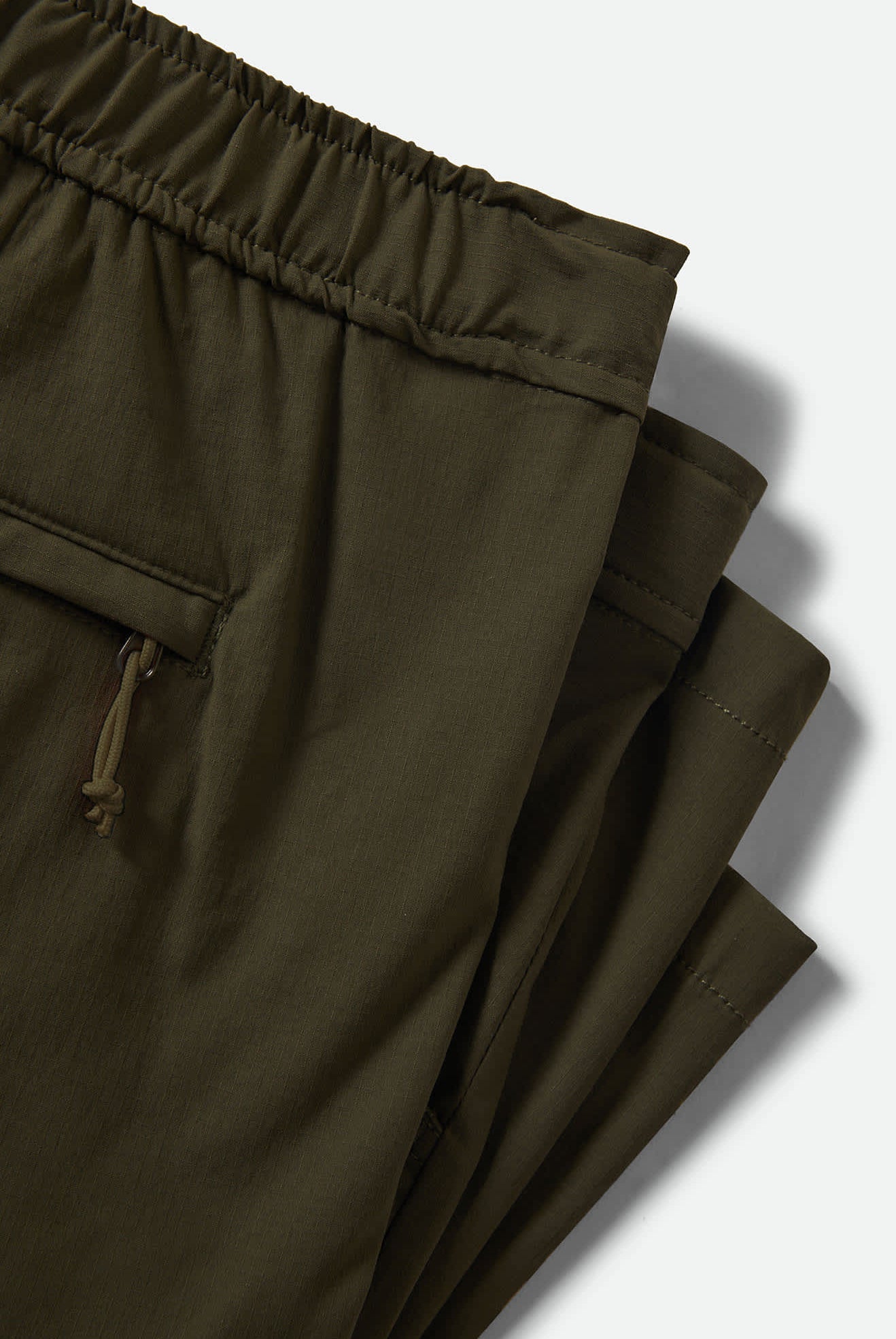 Men's Journey Utility Short in the color Dark Olive - Additional Laydown image