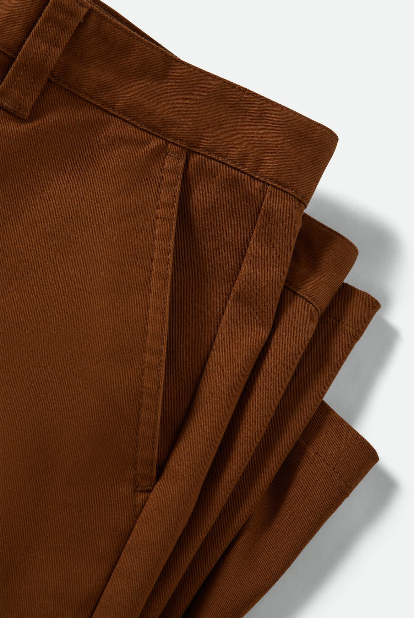 Men's Choice Chino Baggy Short in the color Washed Copper - Additional Laydown image