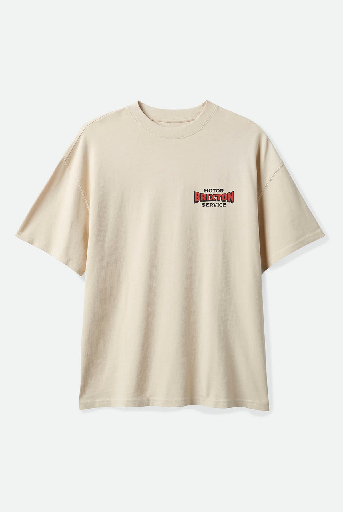 Men's Motorized Oversized T-Shirt in the color Cream - Front Product View