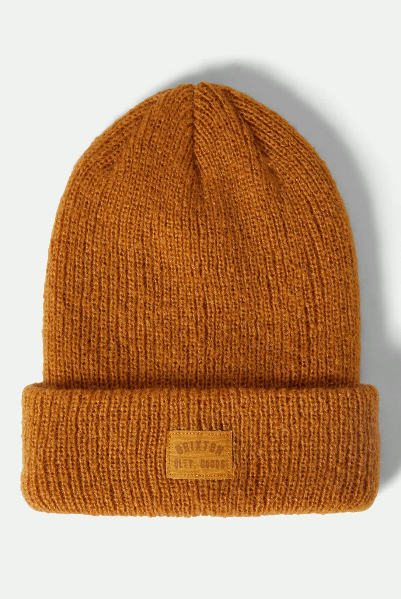 Women's Woodburn Women's Tall Brushed Beanie in the color Spruce Yellow - Front Product View