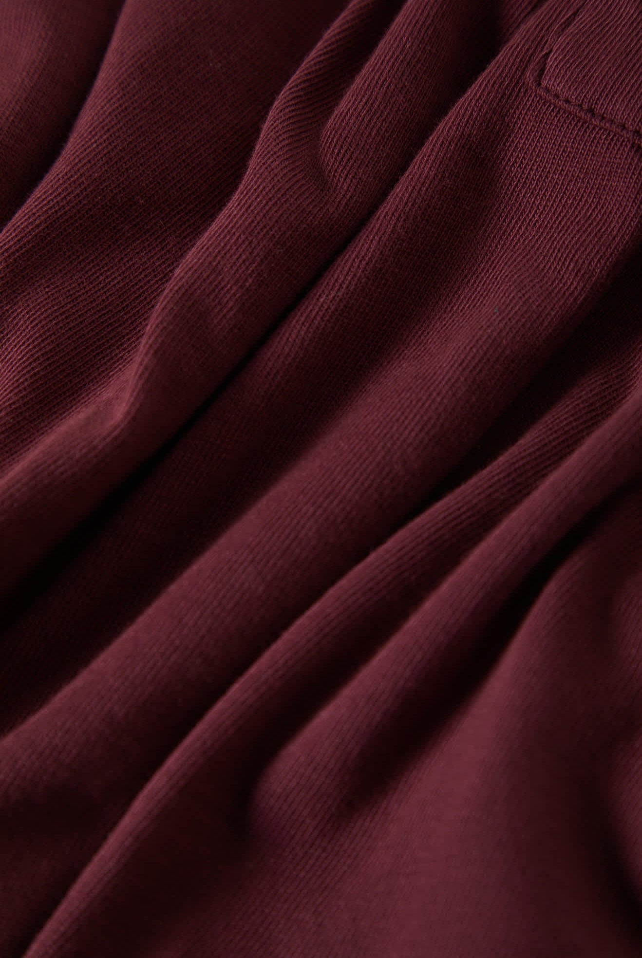 Women's Carefree Organic Garment Dye Perfect T-Shirt in the color Port - Additional Laydown image