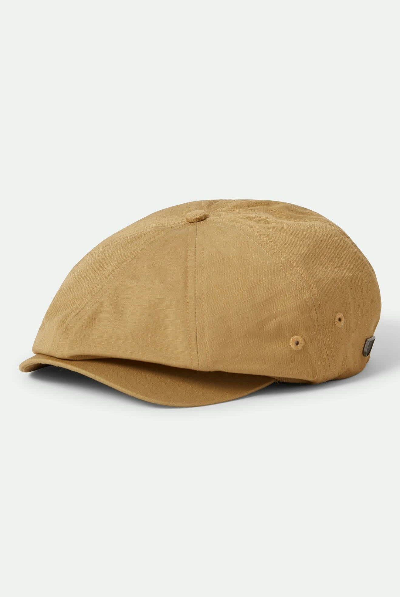 Unisex Brood Lightweight Newsboy Cap in the color Dark Khaki Ripstop - Front Product View