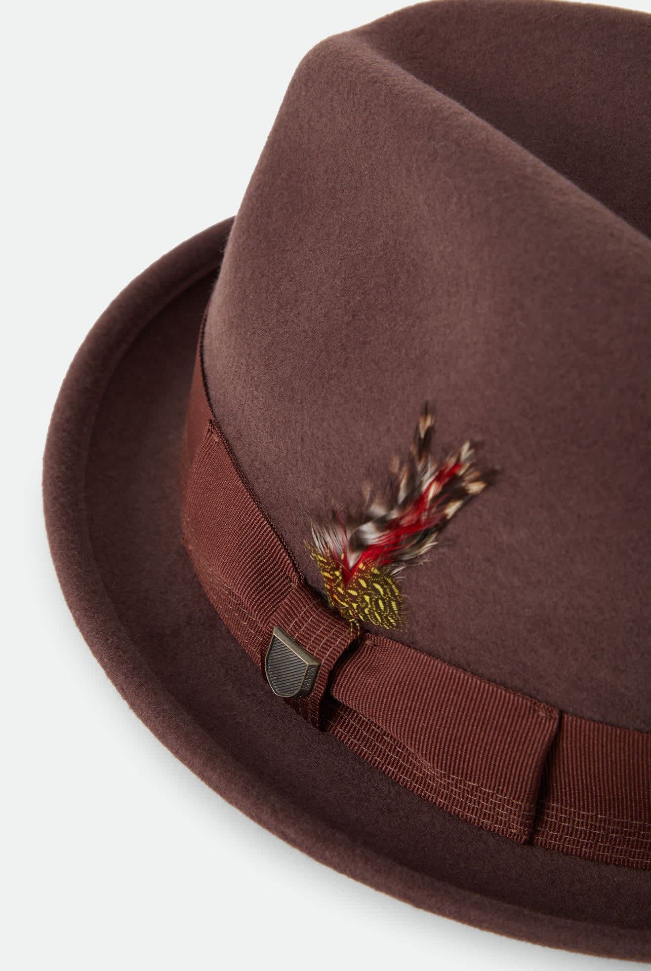 Unisex Gain Fedora in the color Chestnut - Additional Laydown image