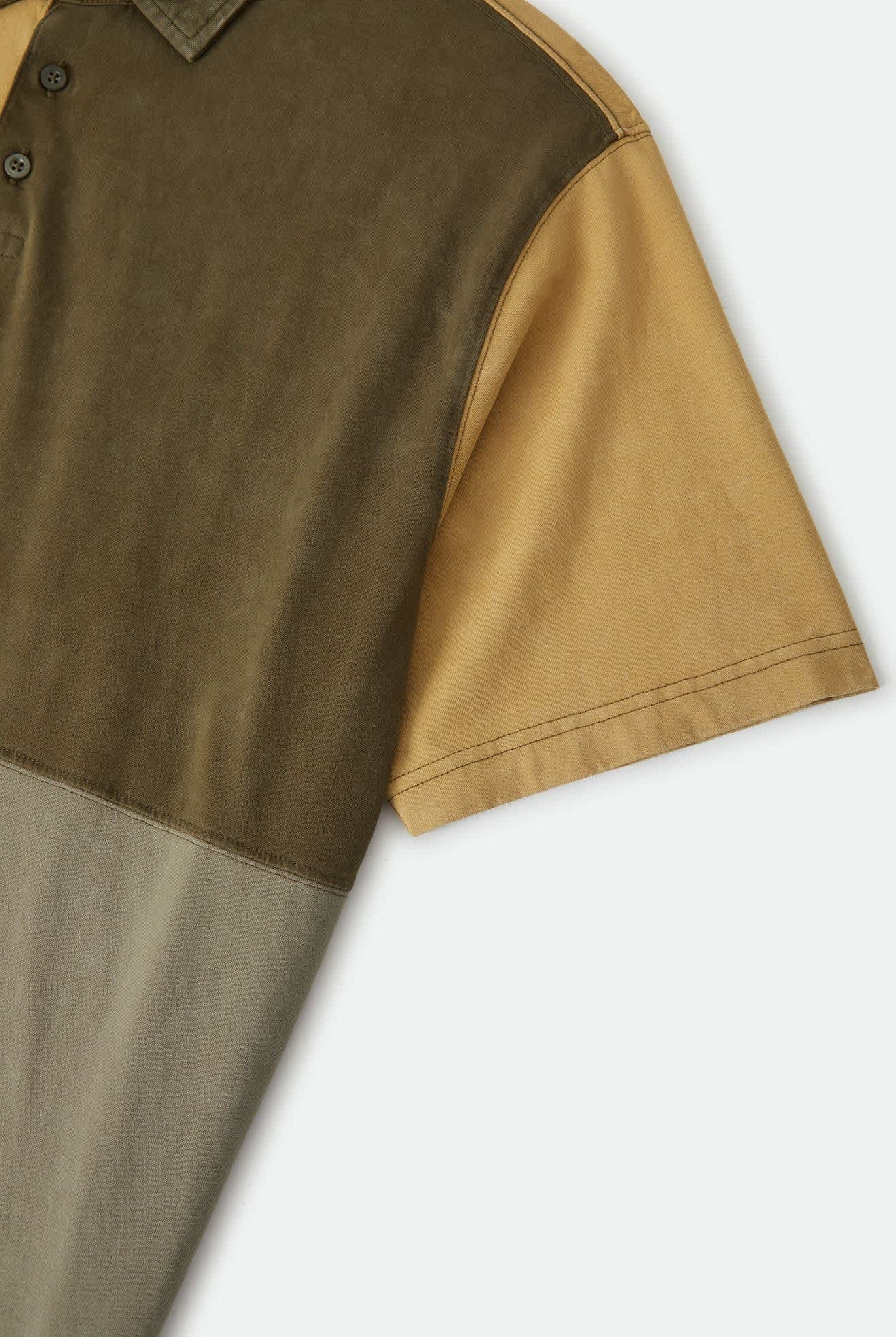 Men's Deco Relaxed Polo T-Shirt in the color Tonal Color Block - Additional Laydown image