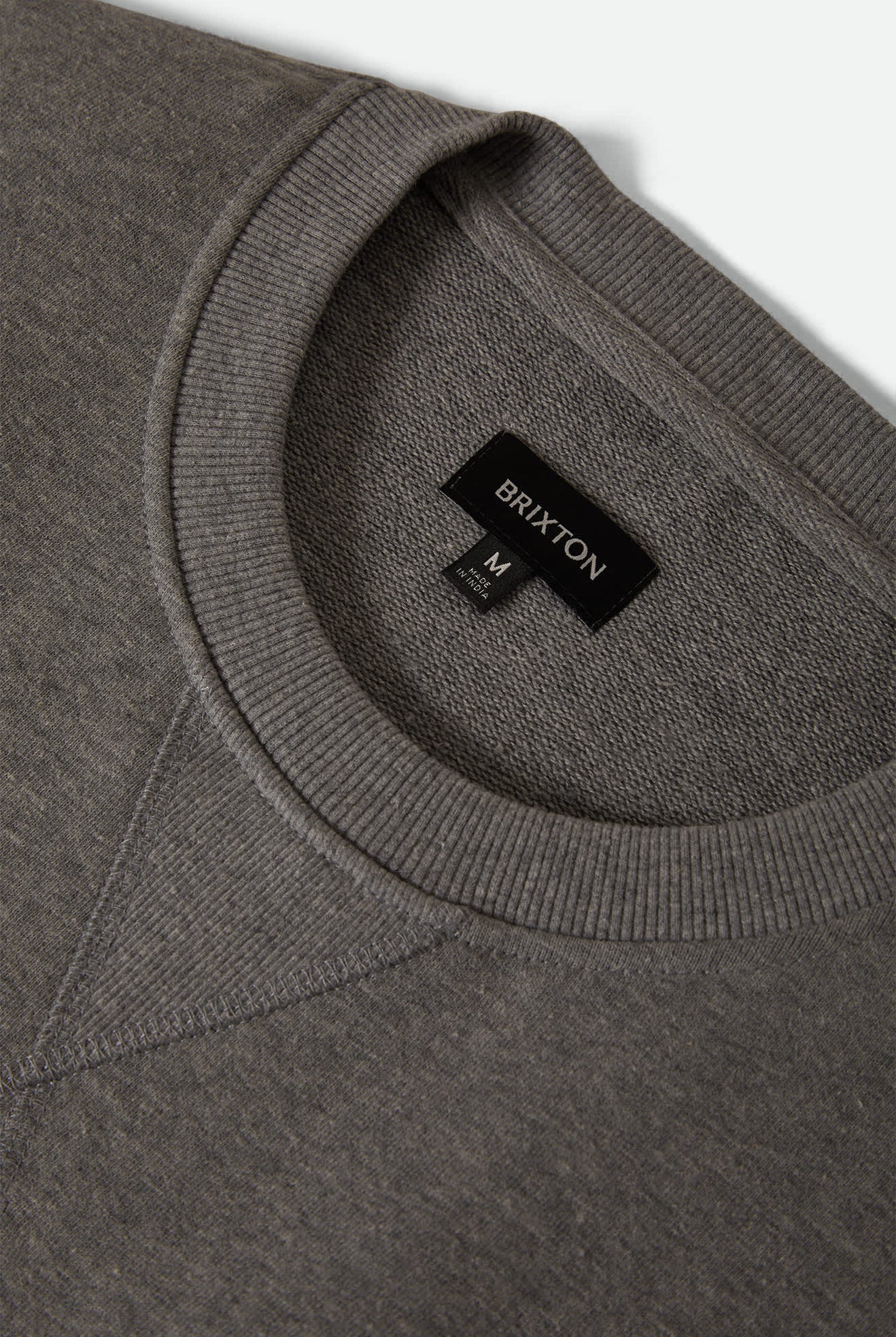 Men's The League Broken In Crew in the color Heather Grey - Additional Laydown image