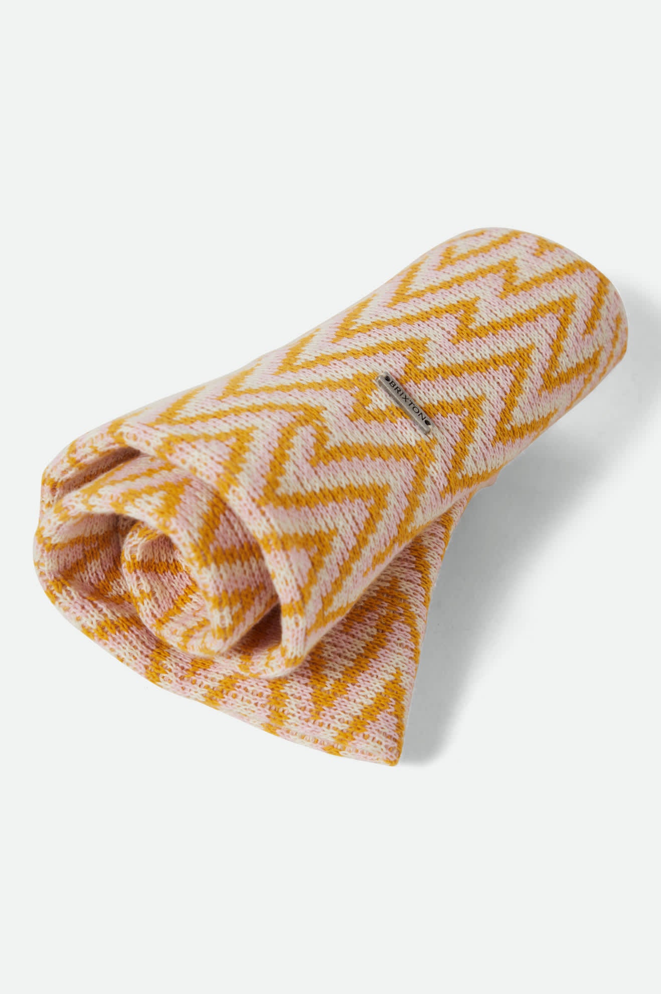 Women's Lisboa Knit Packable Bucket Hat in the color Multi Color Zigzag - Additional Laydown image