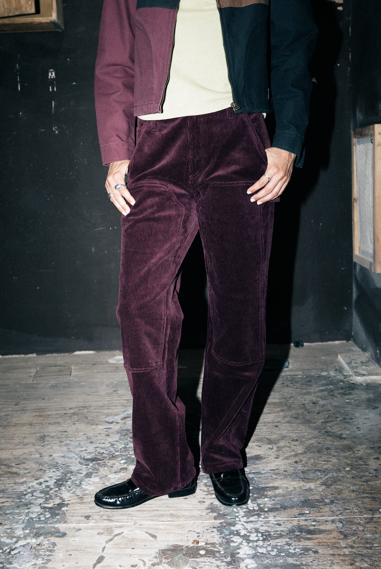 Women's Essex Patched Painter Pant in the color Port - Men's Lifestyle image