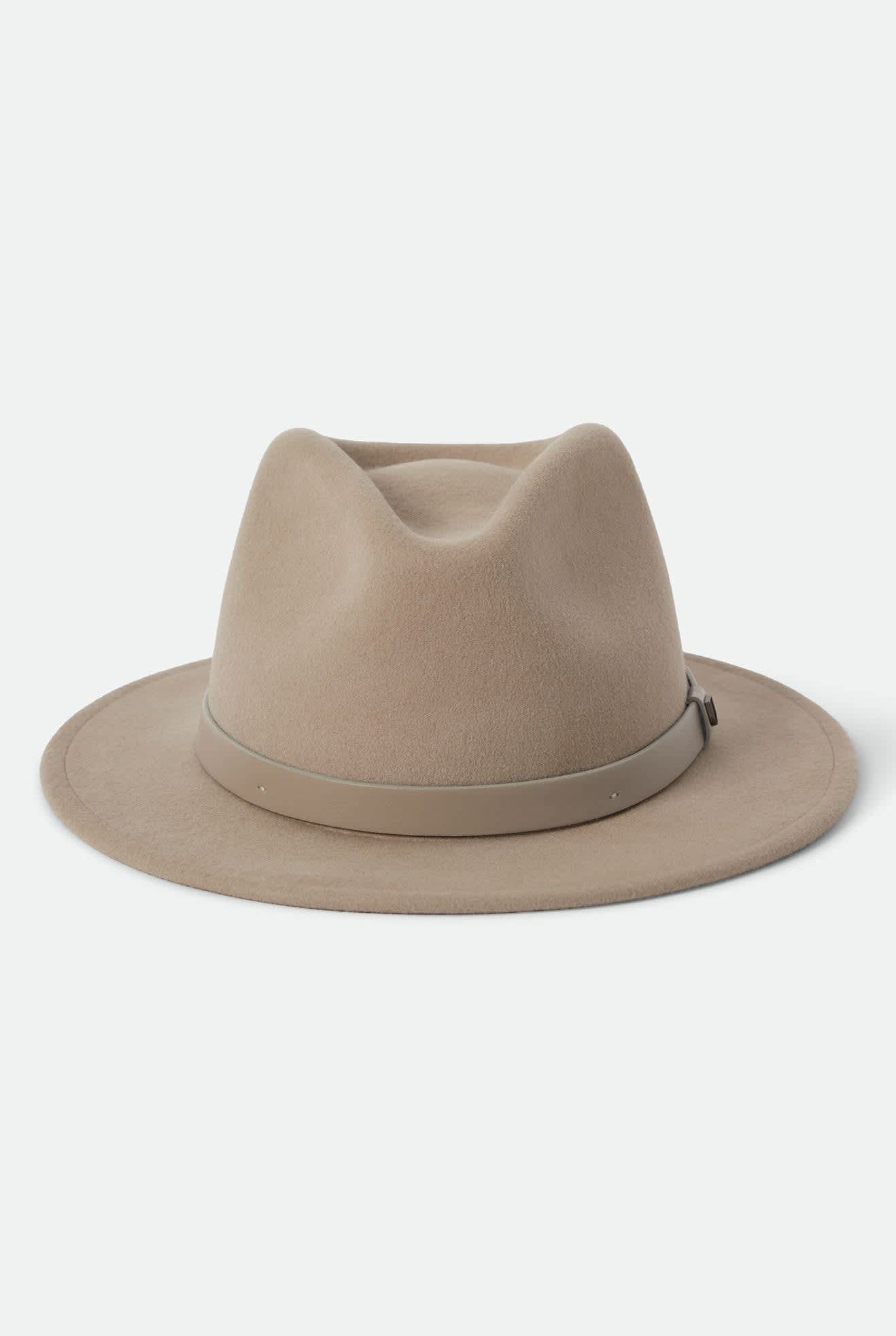 Unisex Messer Fedora in the color Timeless Taupe - Additional Laydown image