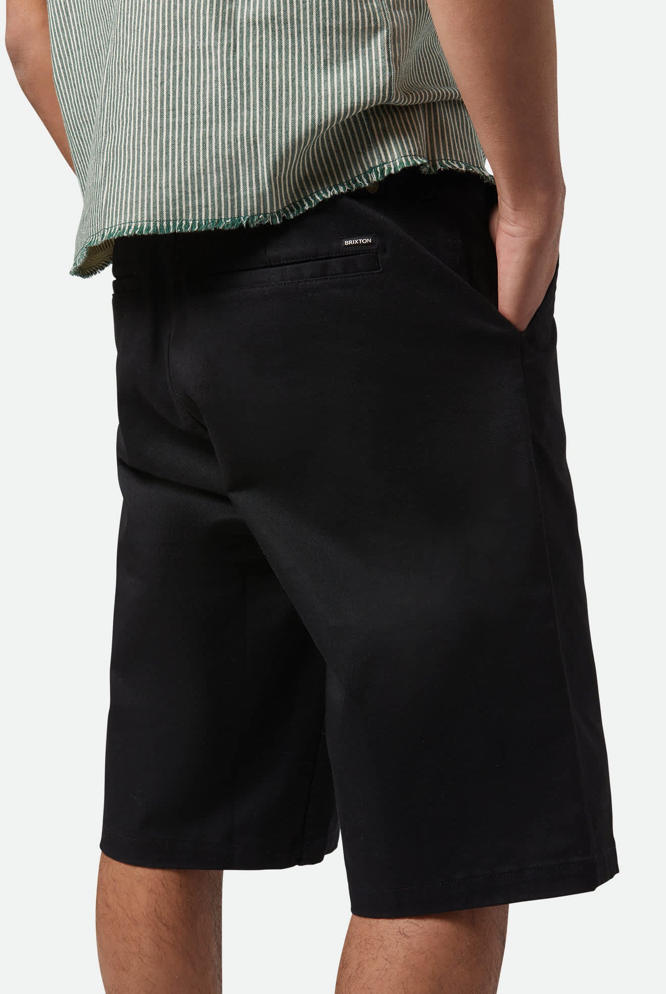 Men's Choice Chino Baggy Short in the color Black - Additional Fit image