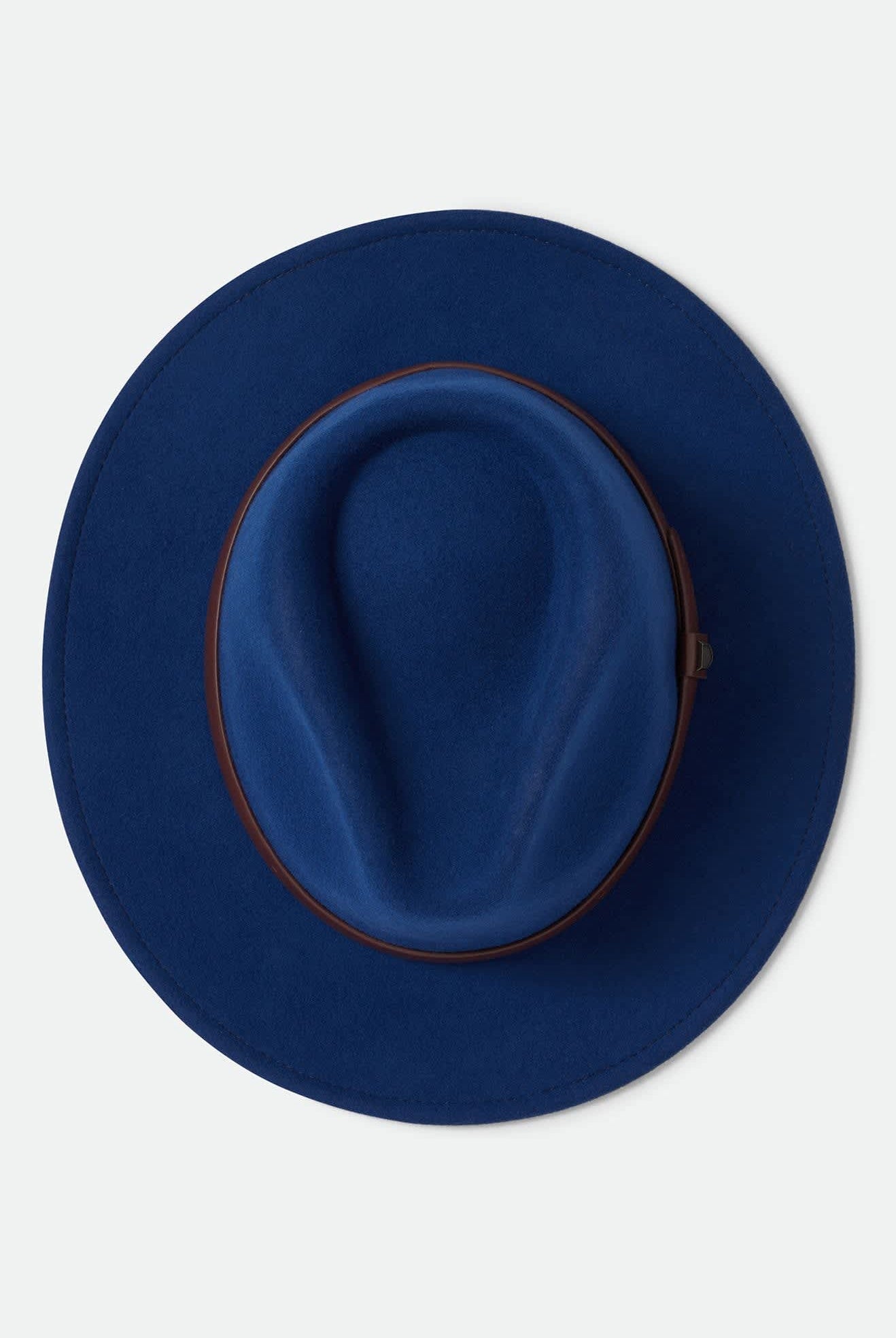 Unisex Messer Fedora in the color Midnight Blue/Pinecone - Additional Laydown image