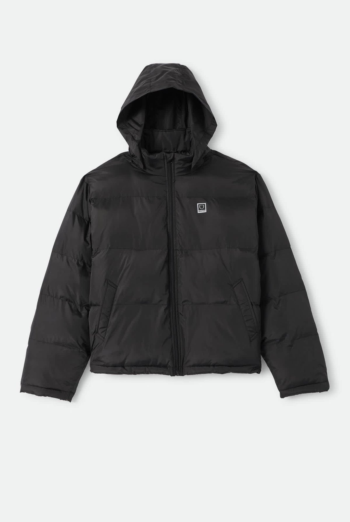 Men's Journey Puffer Jacket in the color Black - Front Product View