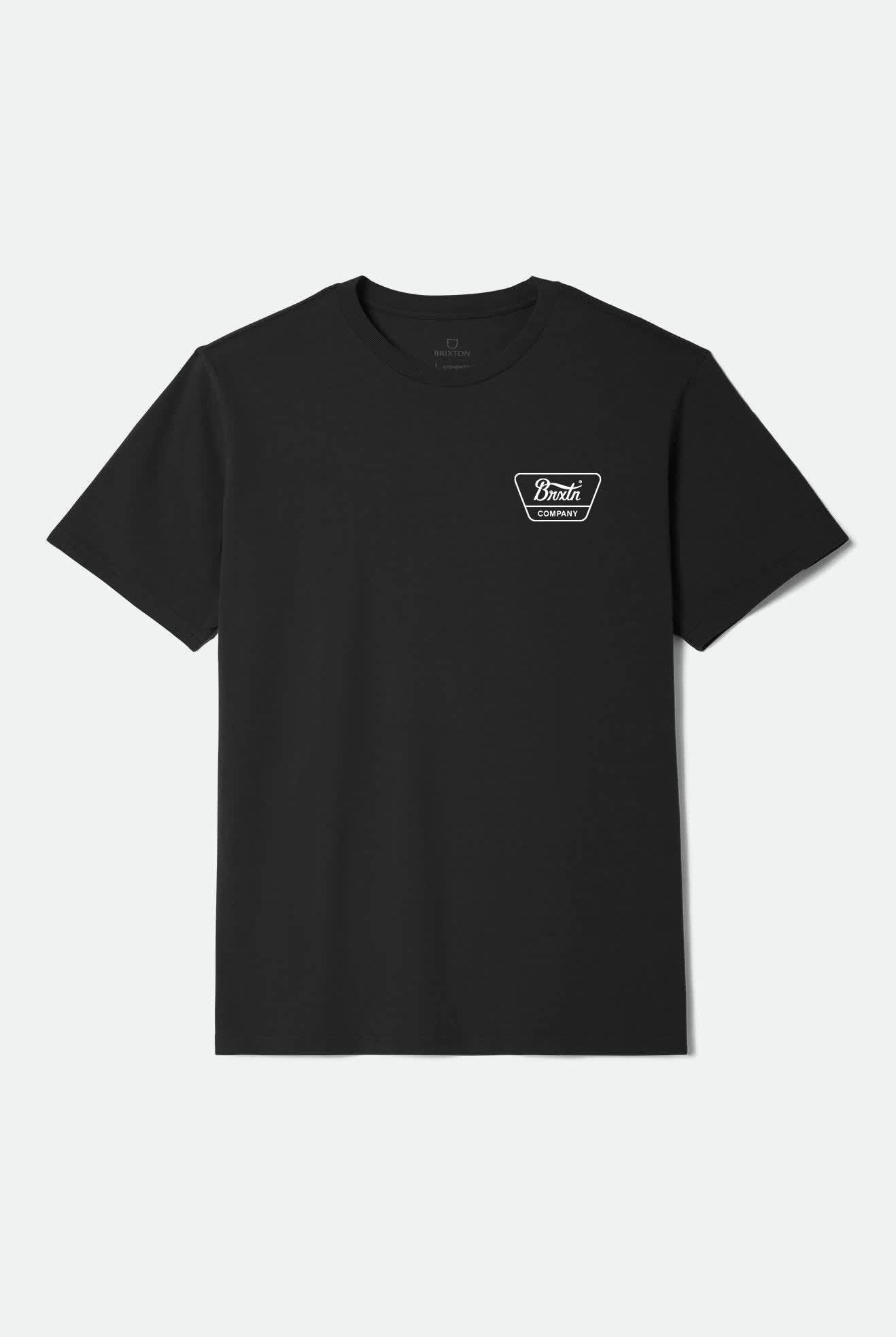 Men's Linwood S/S Standard T-Shirt in the color Black/Off White/Off White - Front Product View