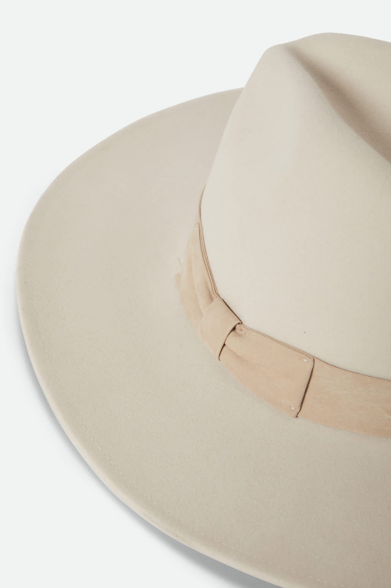 Unisex Layton Comfort Fedora in the color Dove/Sand - Additional Laydown image