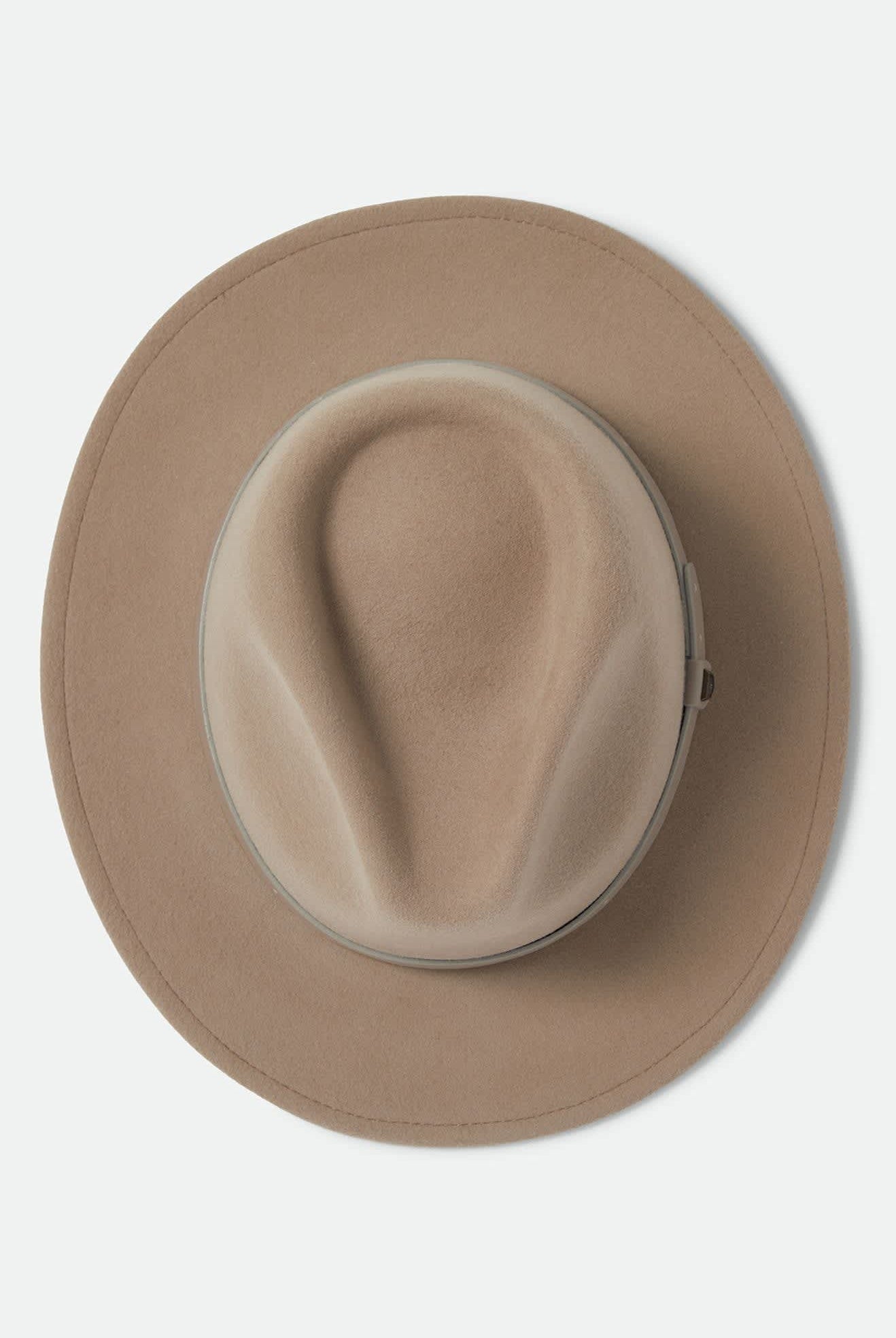 Unisex Messer Fedora in the color Timeless Taupe - Additional Laydown image