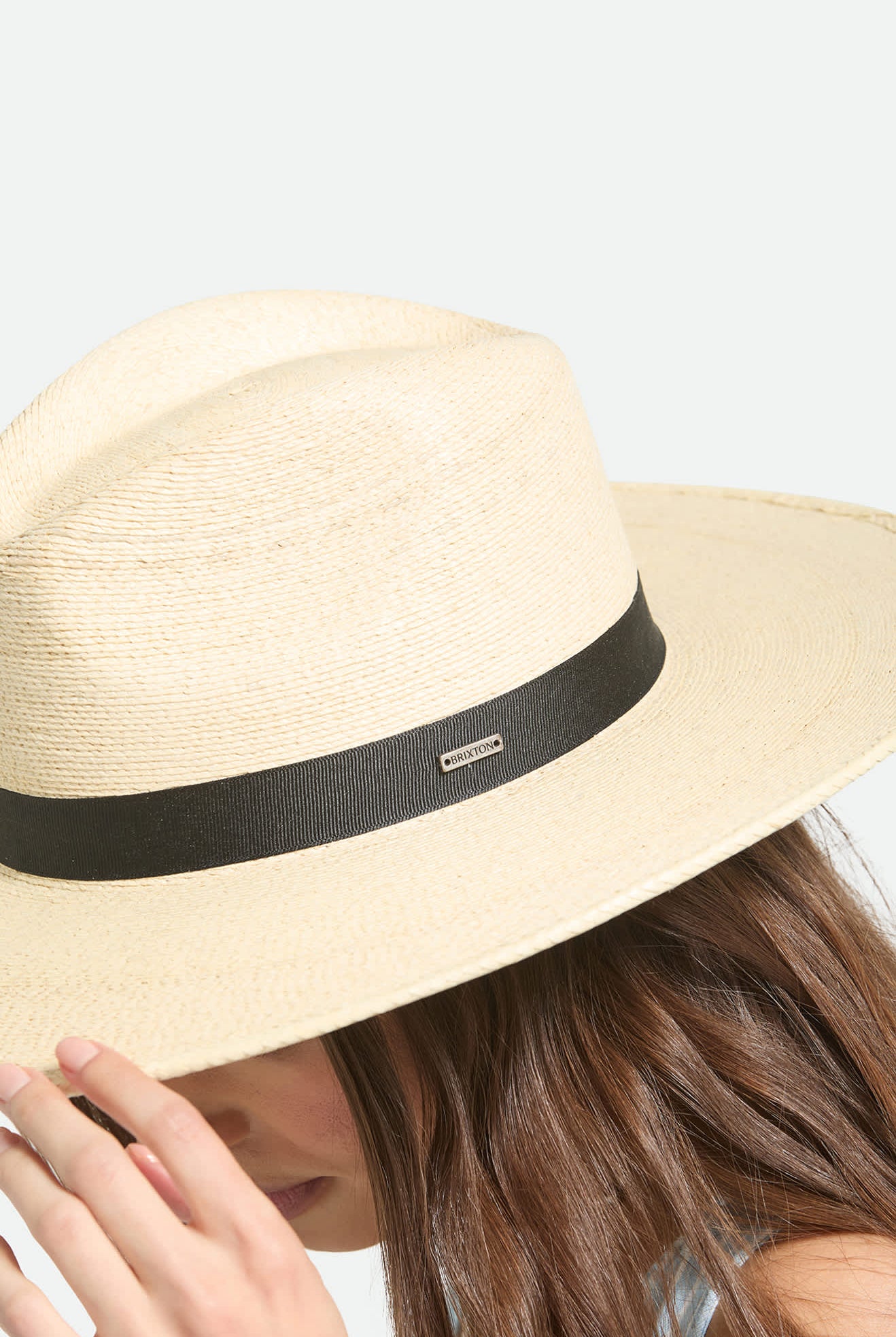 Women's Harper Straw Hat in the color Natural - Additional Fit image