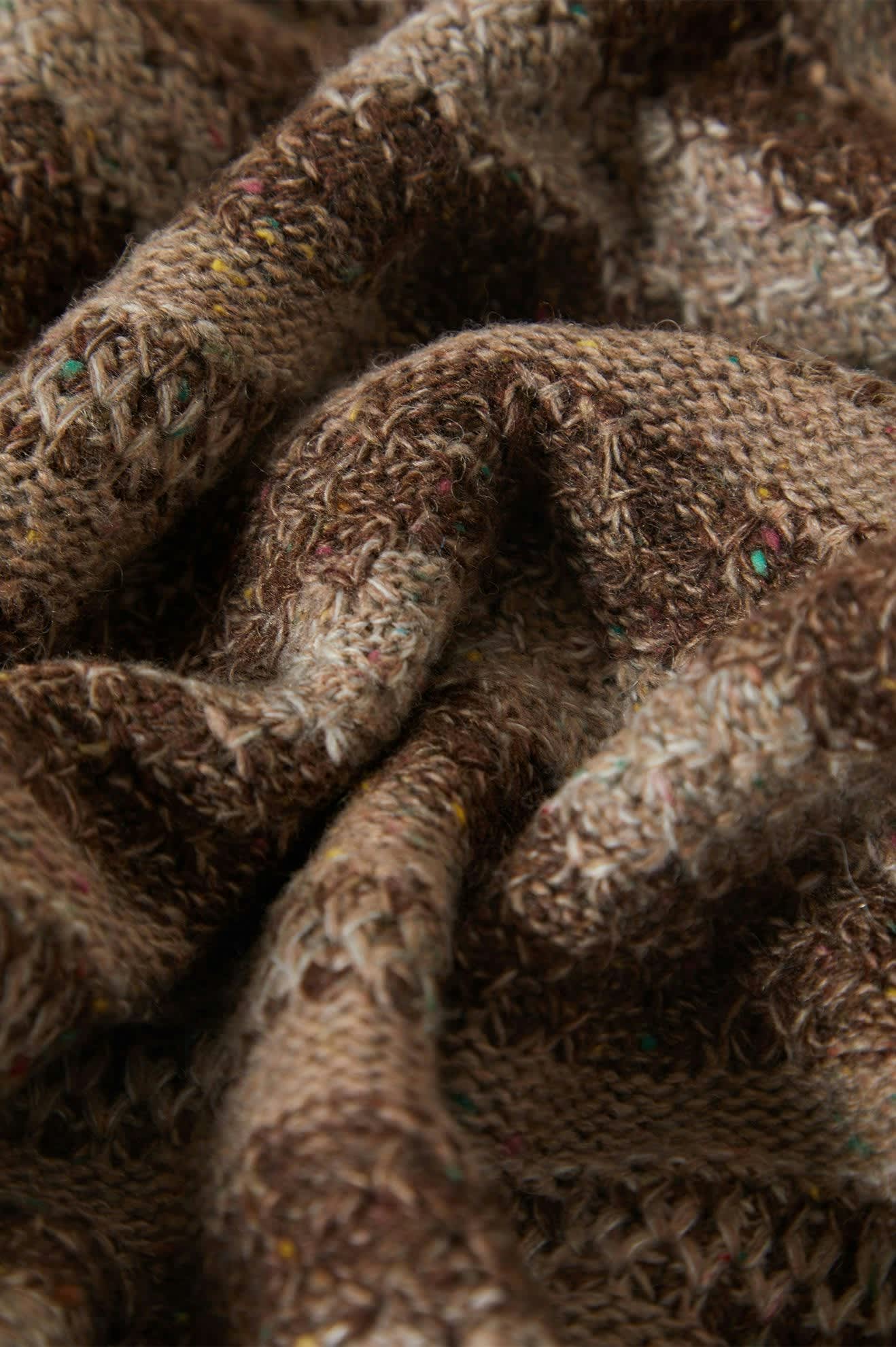 Men's Midnight Crew Sweater in the color Multi Neutral Stripe - Additional Laydown image