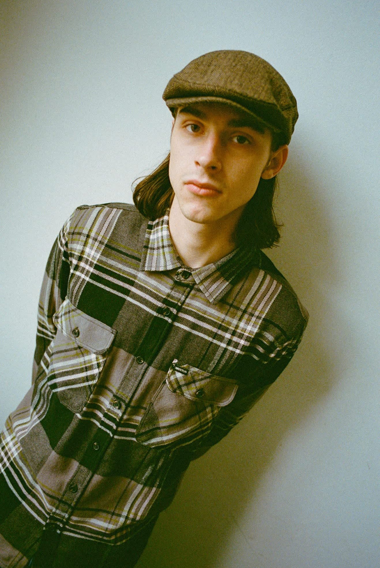 Unisex Hooligan Flat Cap in the color Brown/Khaki - Men's Lifestyle image