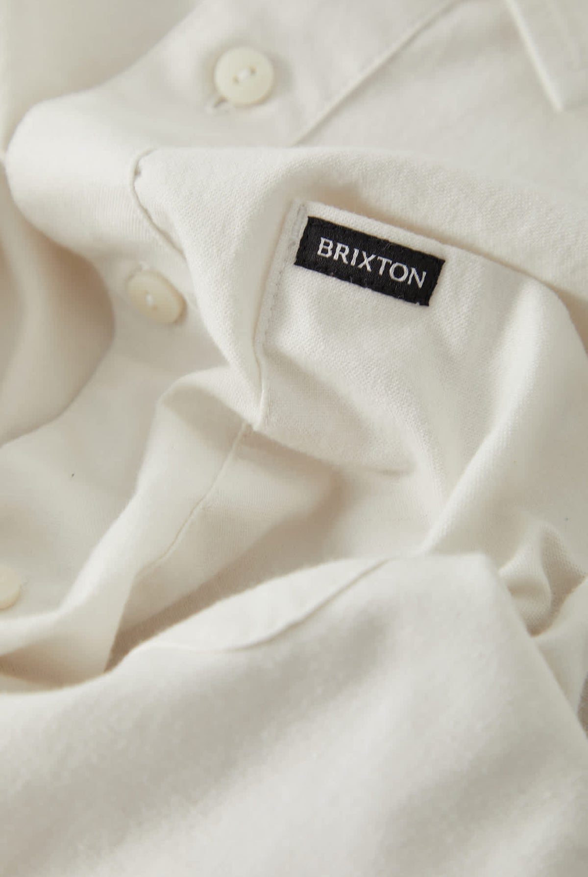 Men's Sanford Shirt in the color Off White - Additional Laydown image