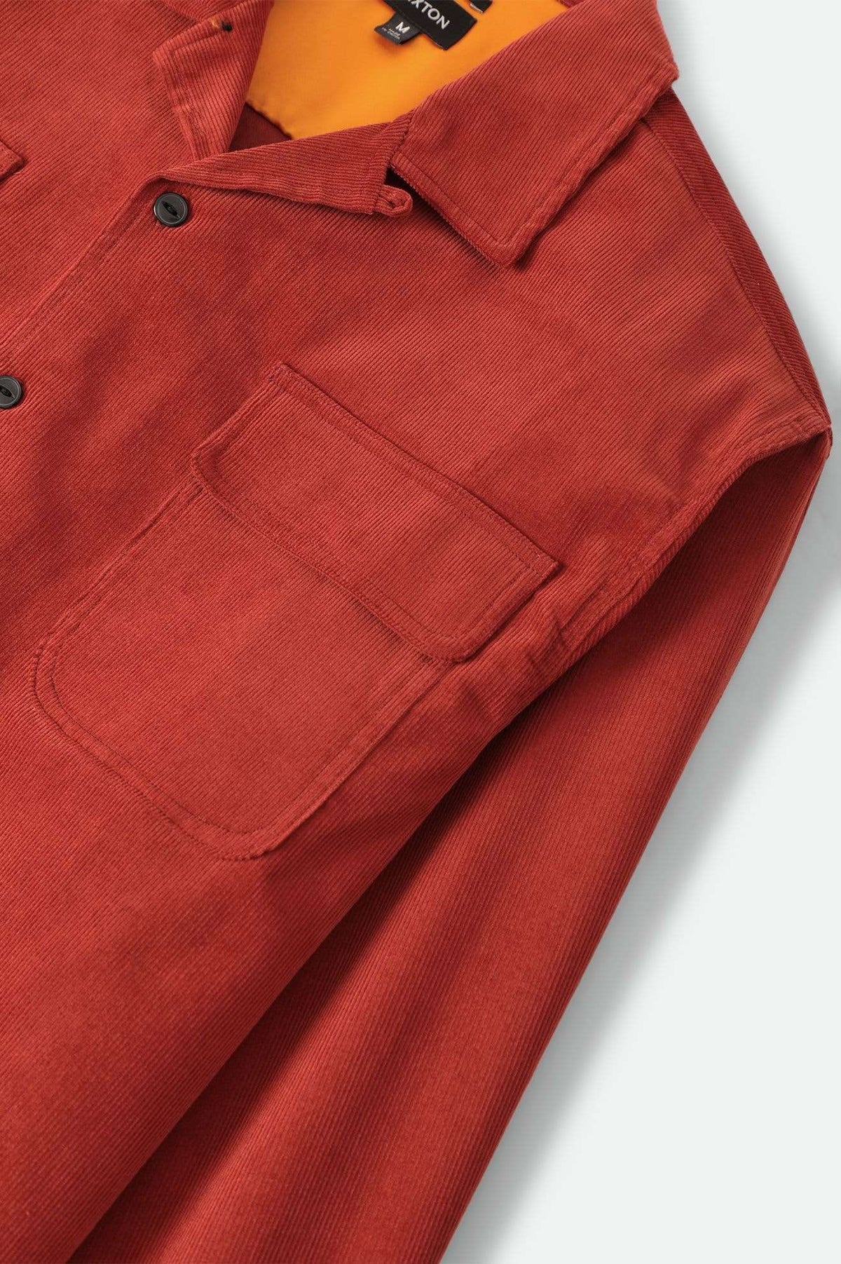Men's Century Overshirt in the color Washed Brick - Additional Laydown image