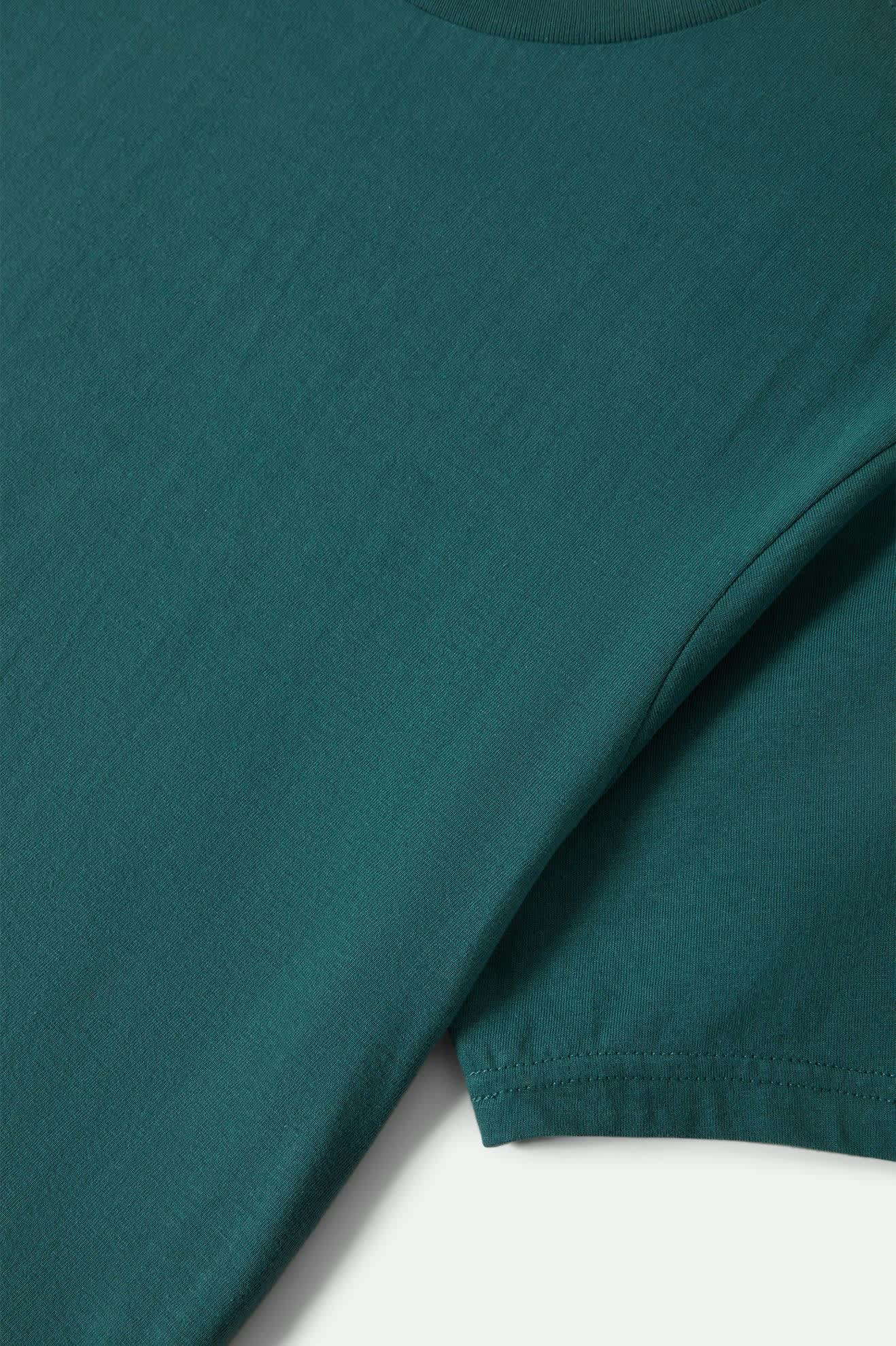 Men's Premium Cotton Short Sleeve Tailored T-Shirt in the color Night Sage - Additional Laydown image