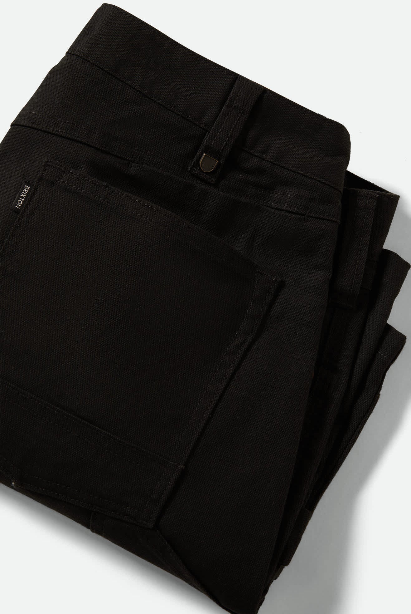 Men's Builders Carpenter Baggy Short in the color Washed Black - Additional Laydown image