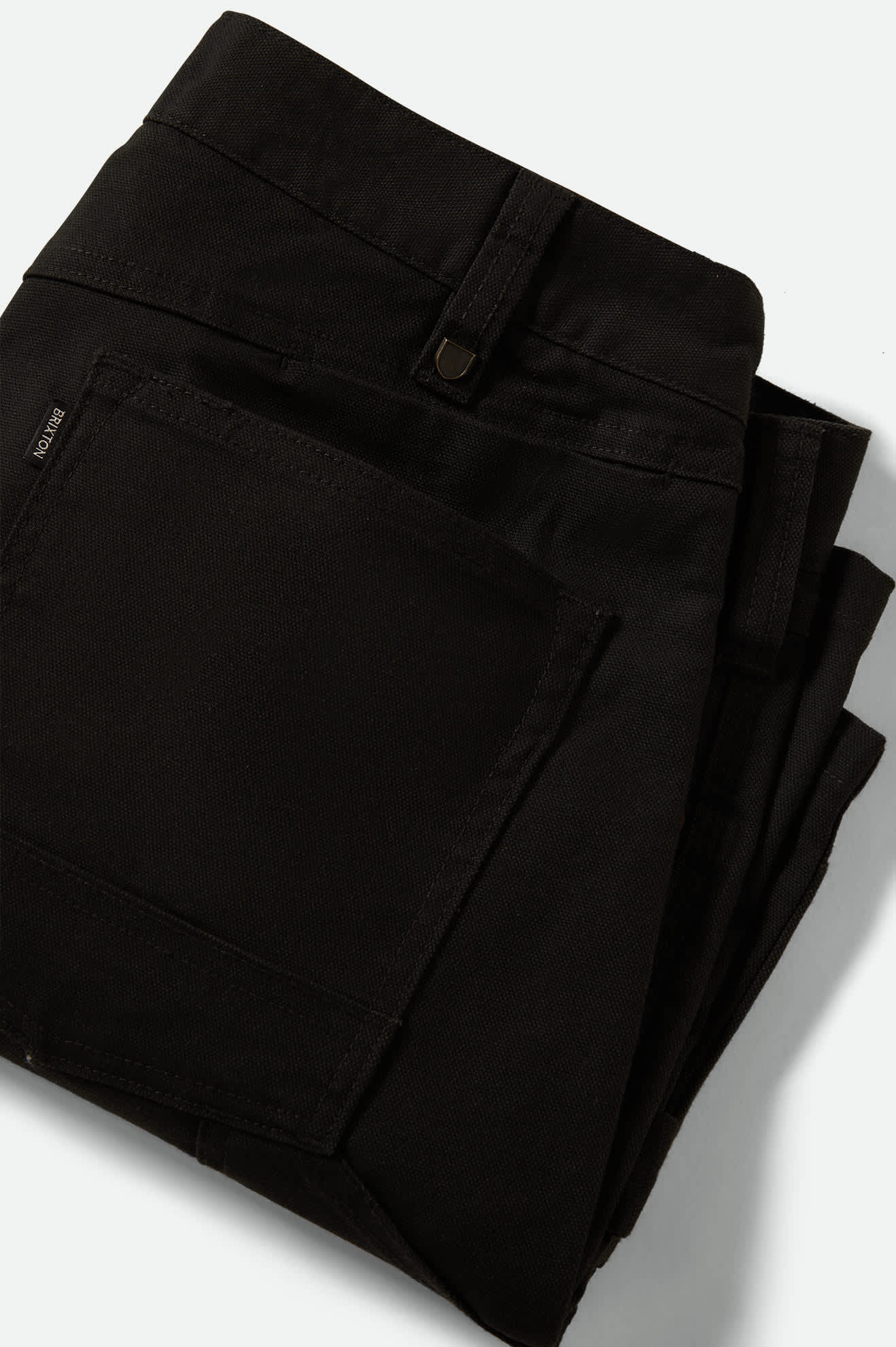 Men's Builders Carpenter Baggy Short in the color Washed Black - Additional Laydown image
