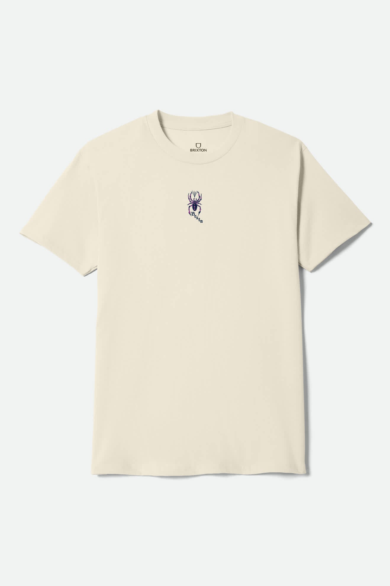 Men's Beasley Short Sleeve Shirt in the color Cream - Front Product View